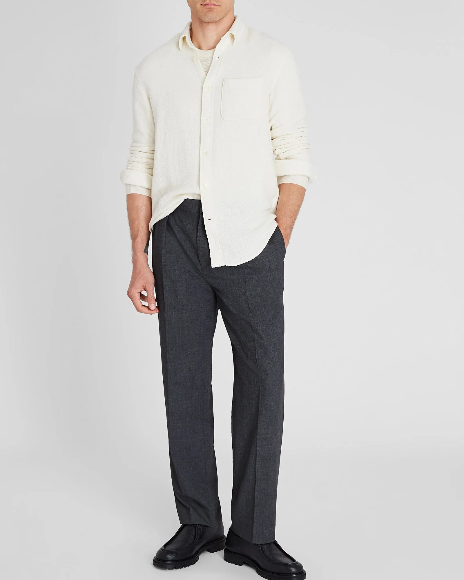 Herringbone Texture Shirt sold by Club Monaco product image thumbnail 4