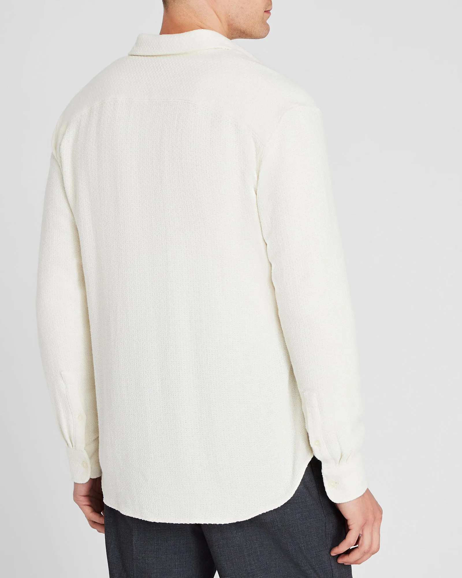 Herringbone Texture Shirt sold by Club Monaco product image thumbnail 3