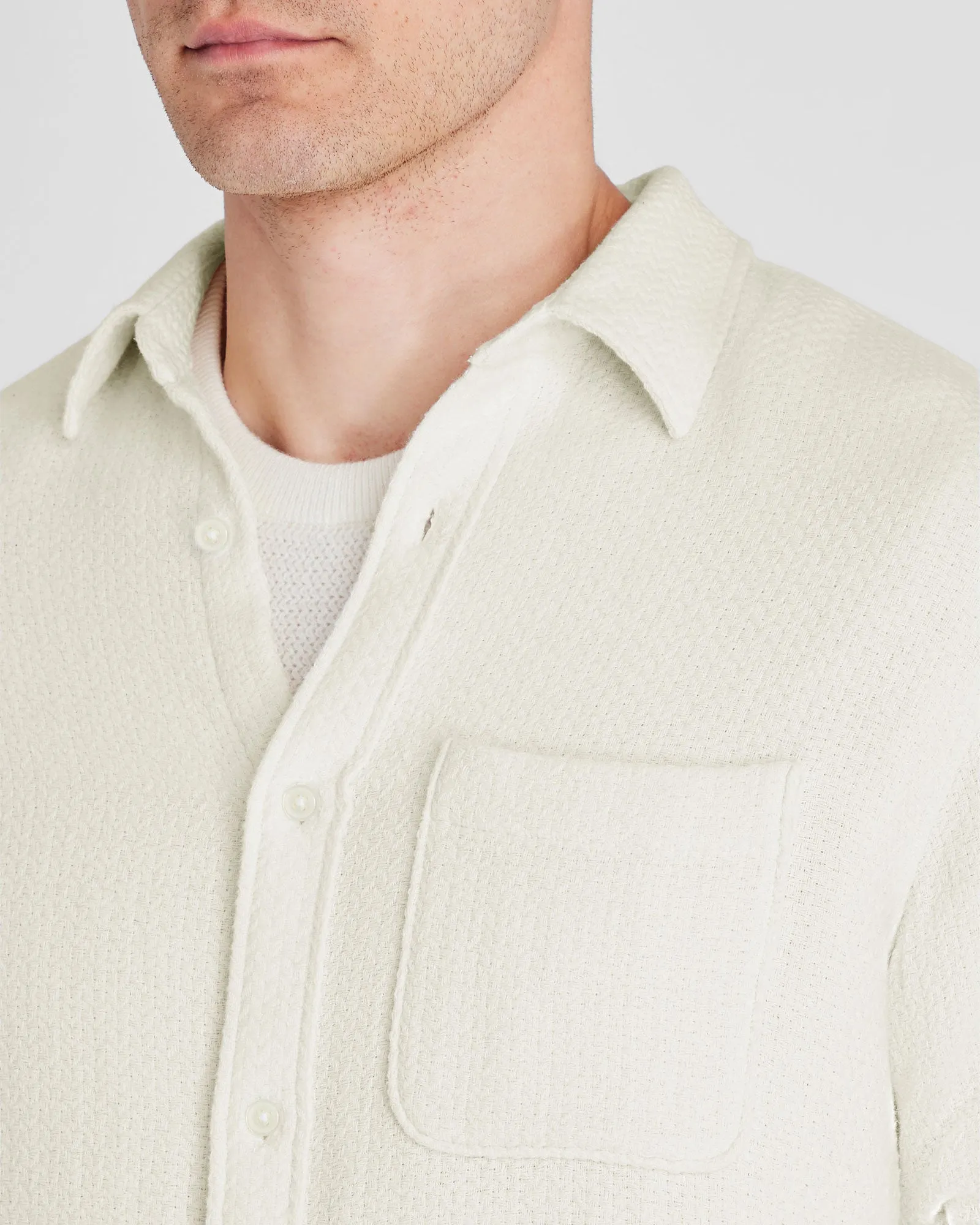 Herringbone Texture Shirt sold by Club Monaco product image thumbnail 2