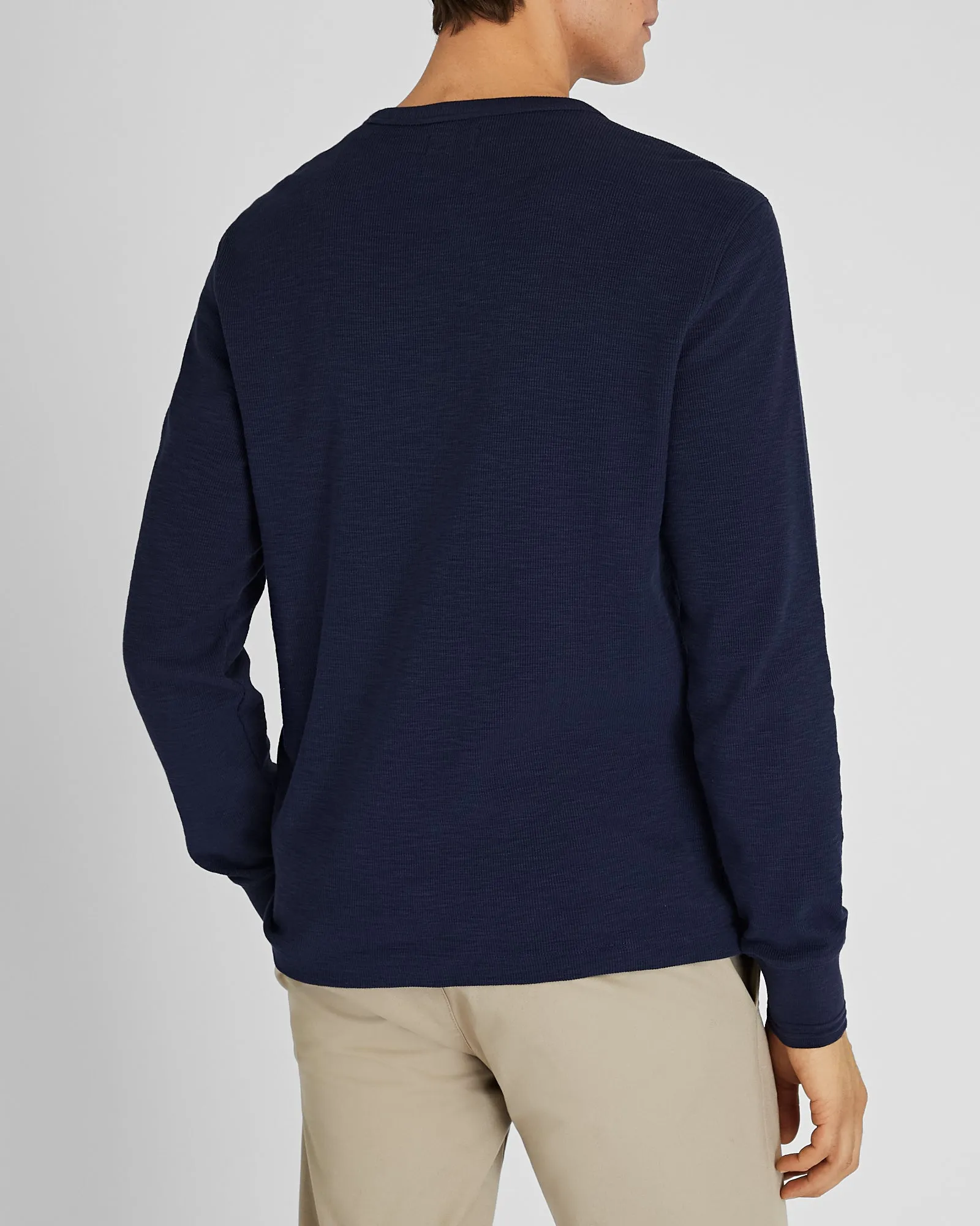 Long-Sleeve Ribbed Slub Tee sold by Club Monaco product image thumbnail 3