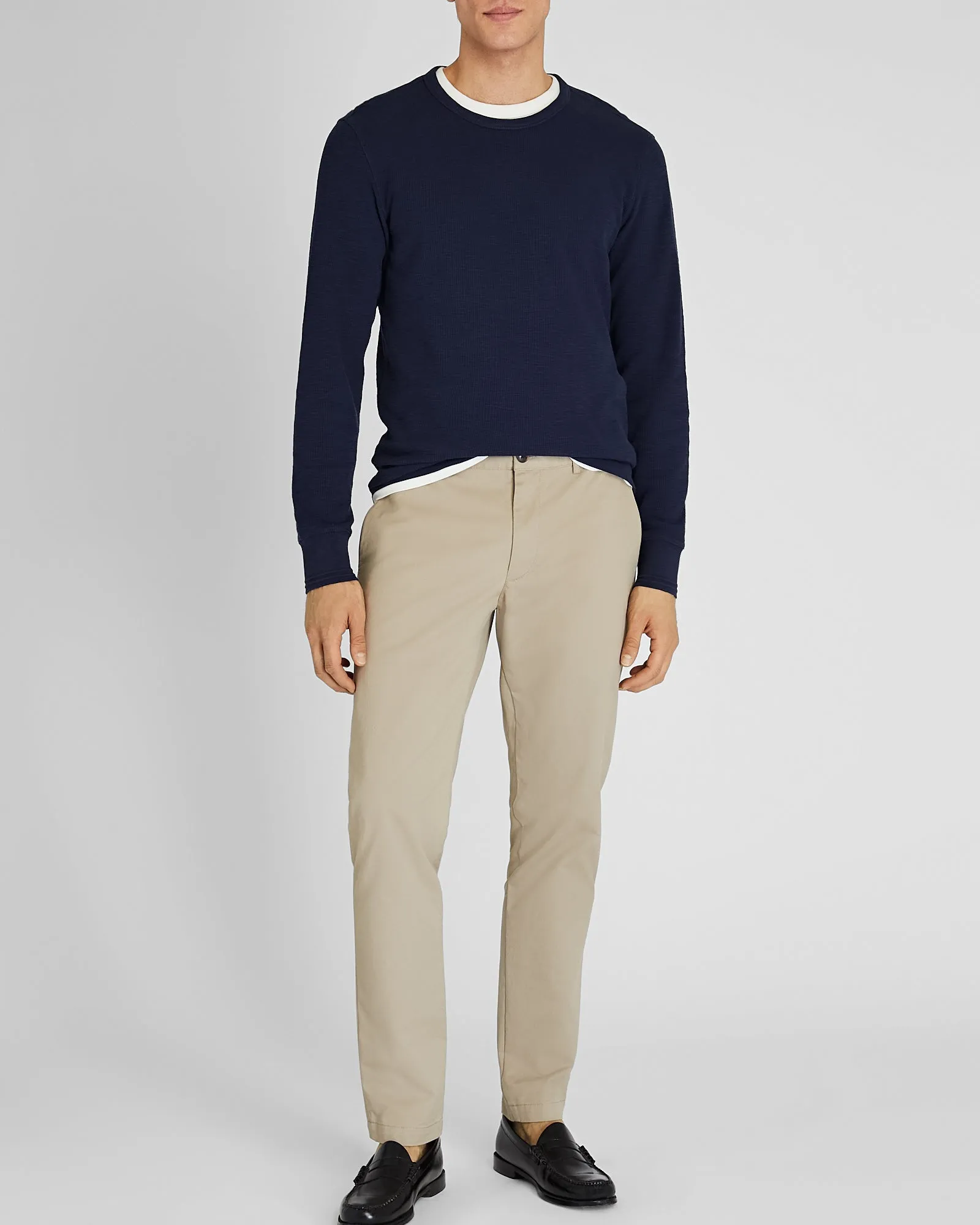Long-Sleeve Ribbed Slub Tee sold by Club Monaco product image thumbnail 4