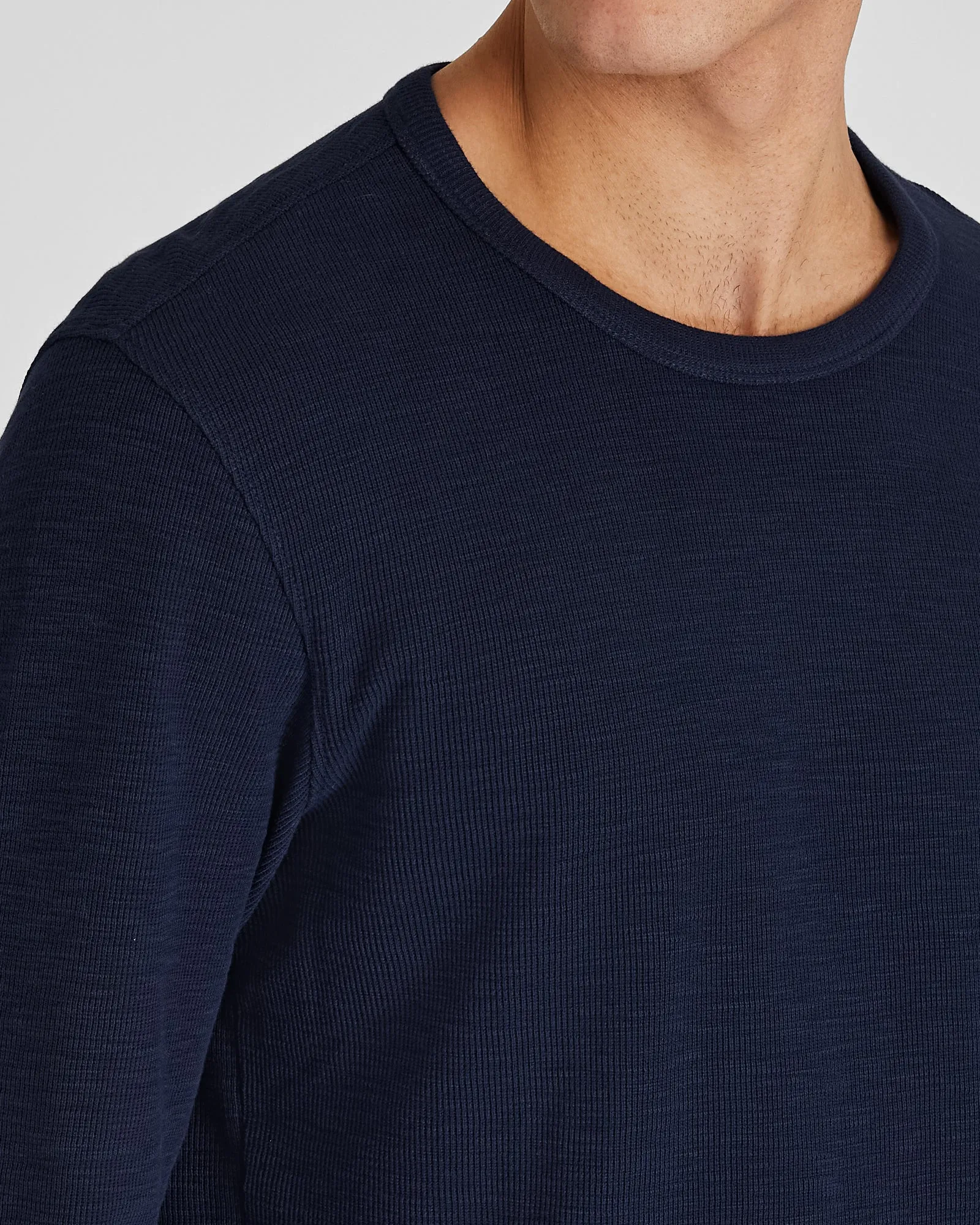 Long-Sleeve Ribbed Slub Tee sold by Club Monaco product image thumbnail 2
