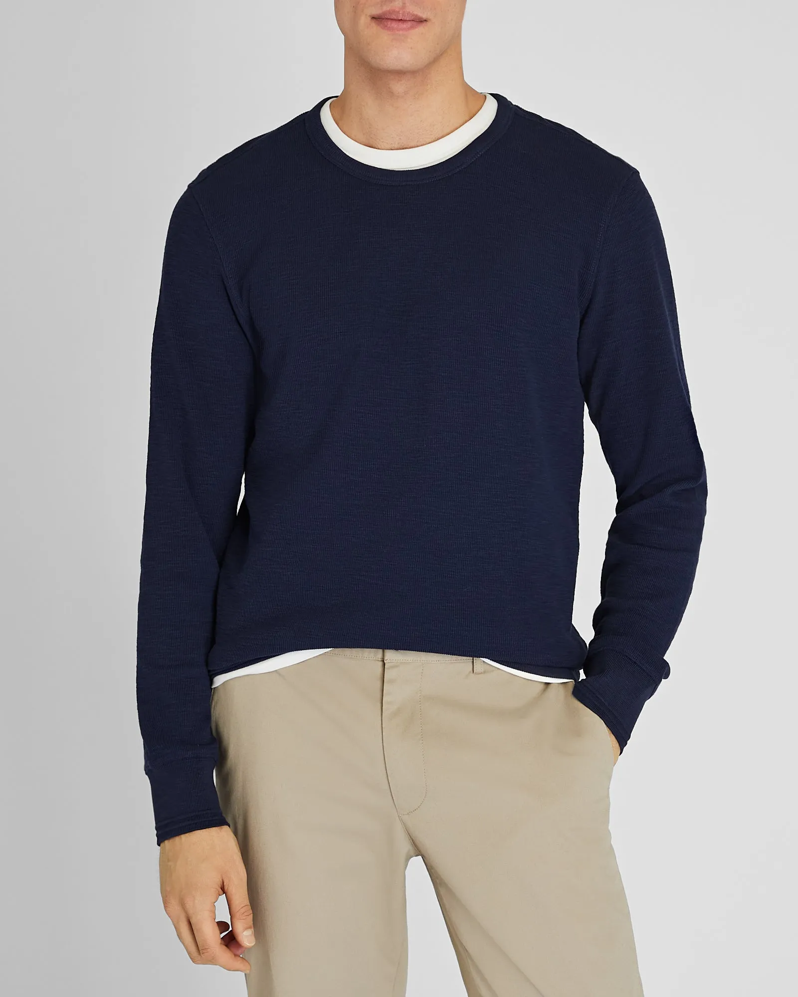 Long-Sleeve Ribbed Slub Tee sold by Club Monaco