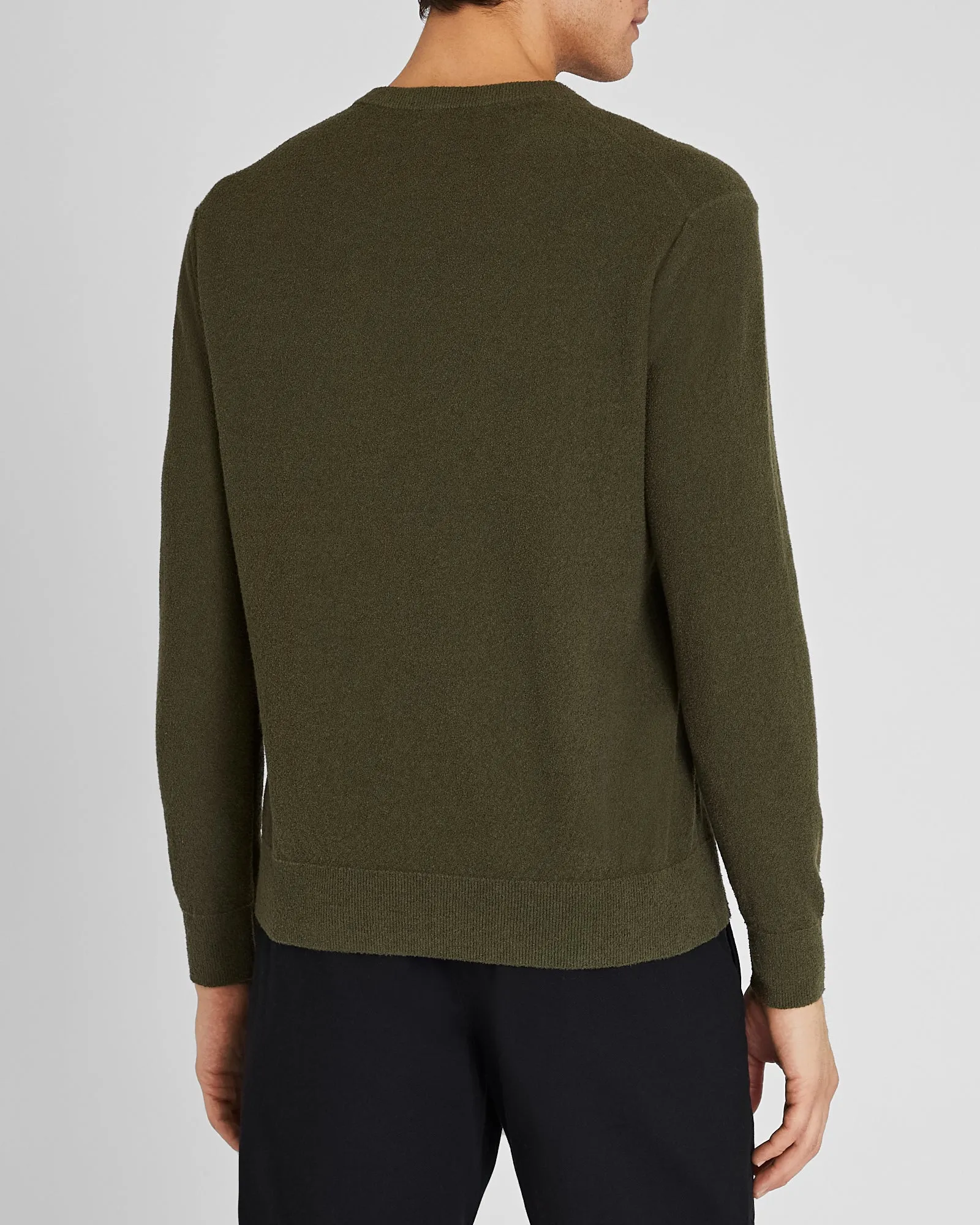 Long-Sleeve Micro Bouclé Sweater sold by Club Monaco product image thumbnail 3