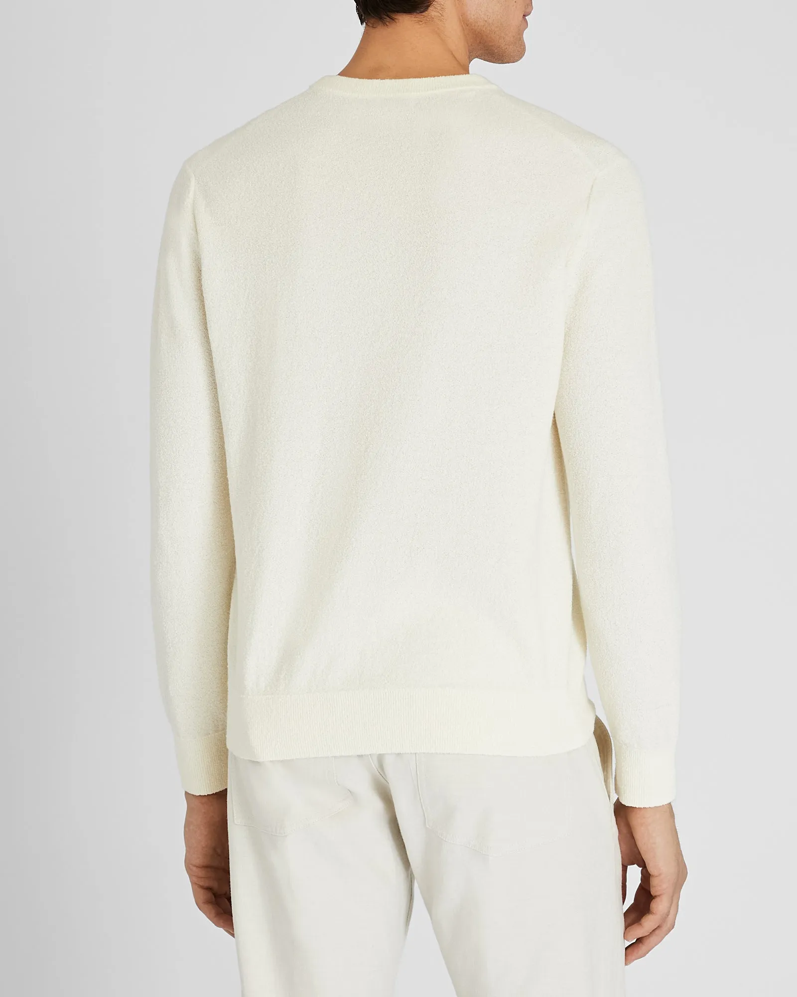 Long-Sleeve Micro Bouclé Sweater sold by Club Monaco product image thumbnail 3