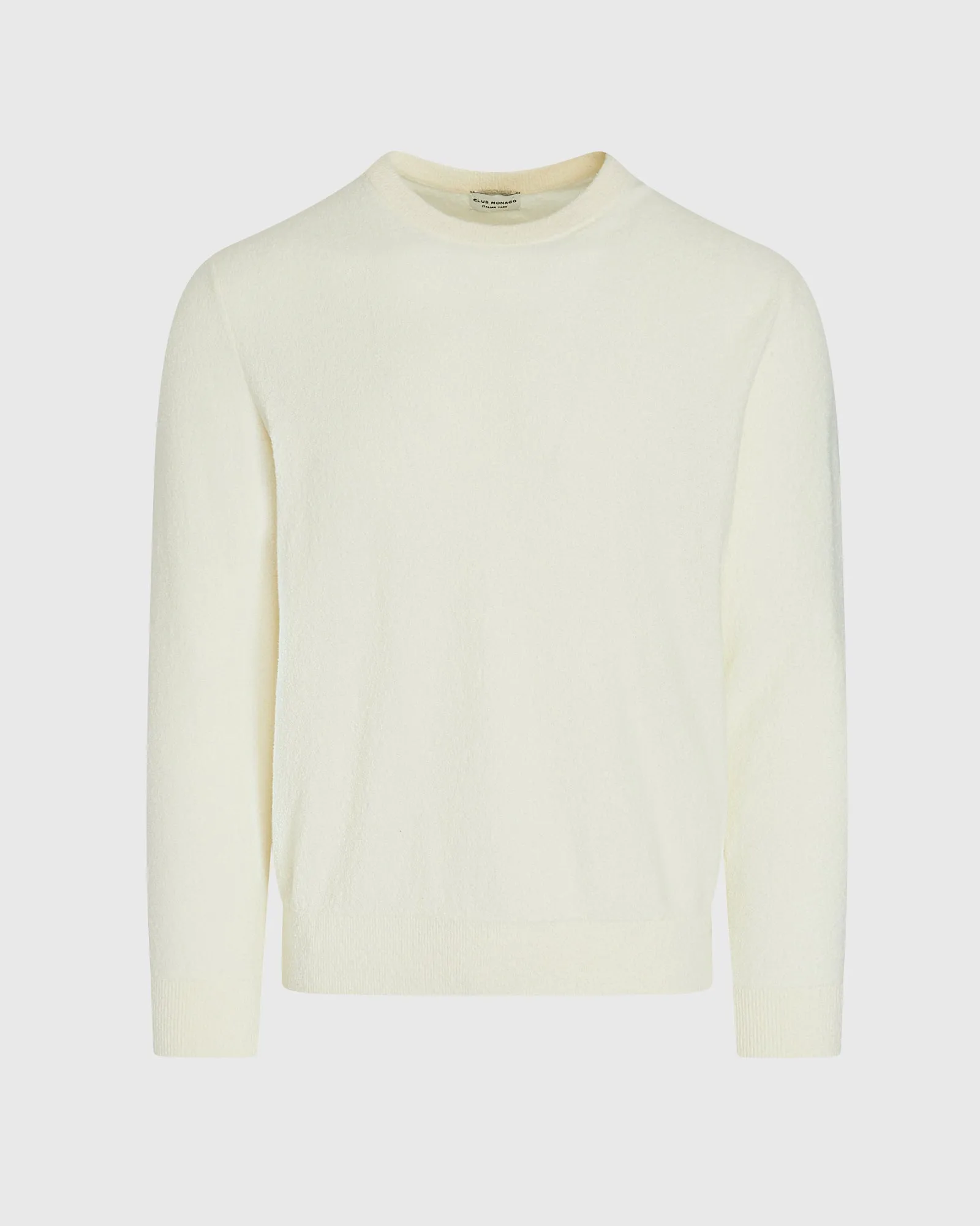 Long-Sleeve Micro Bouclé Sweater sold by Club Monaco product image thumbnail 5