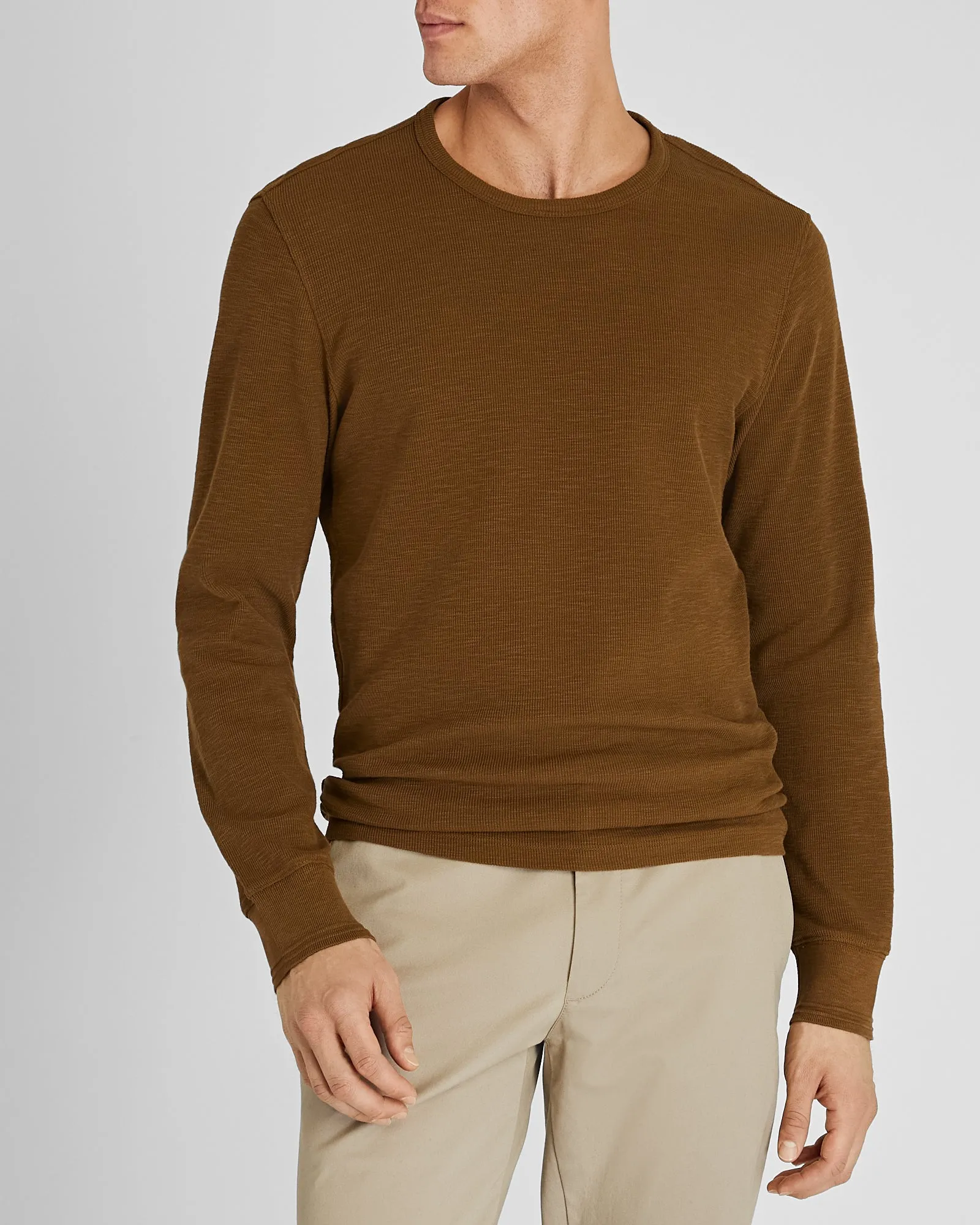 Long-Sleeve Ribbed Slub Tee sold by Club Monaco