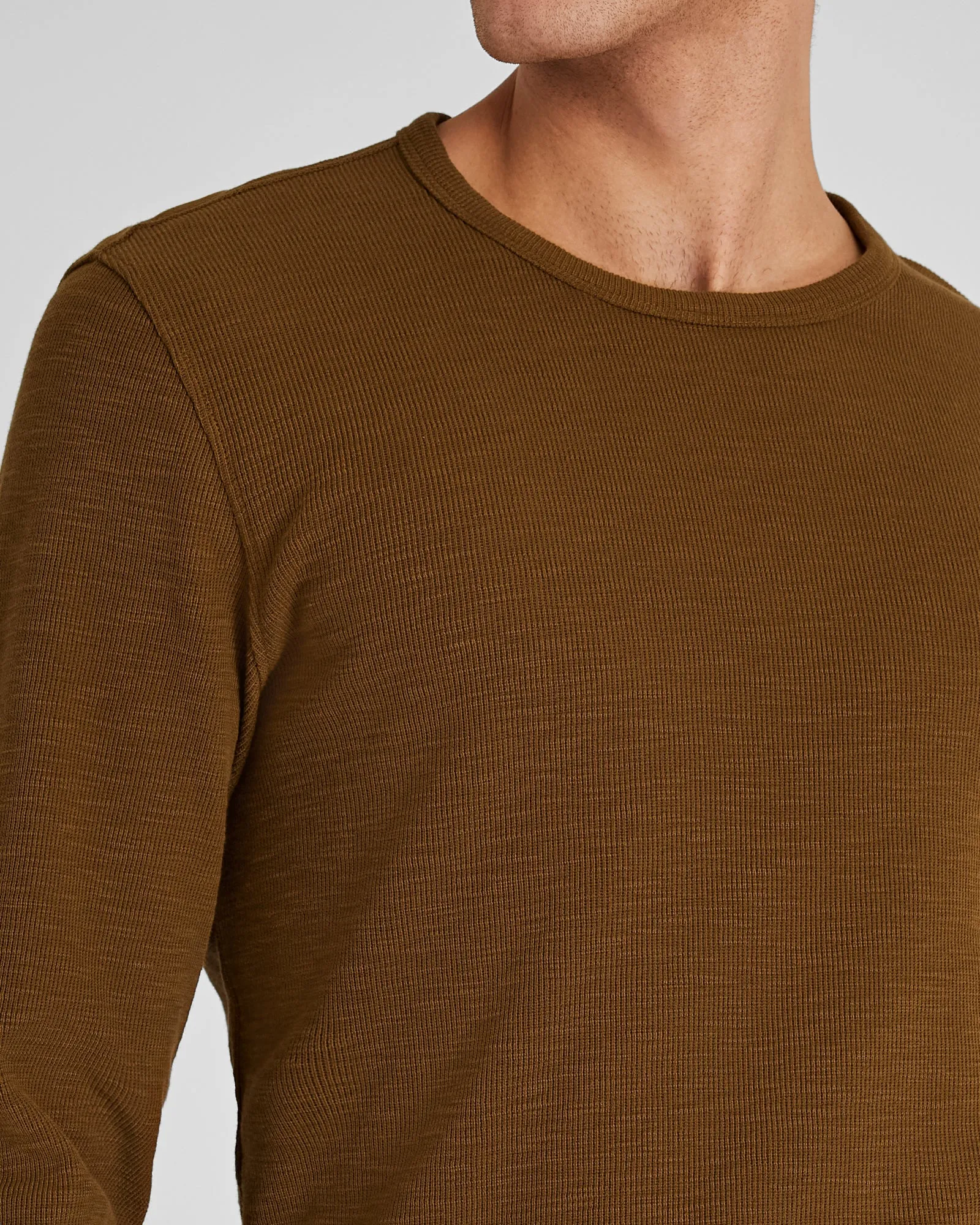 Long-Sleeve Ribbed Slub Tee sold by Club Monaco product image thumbnail 4