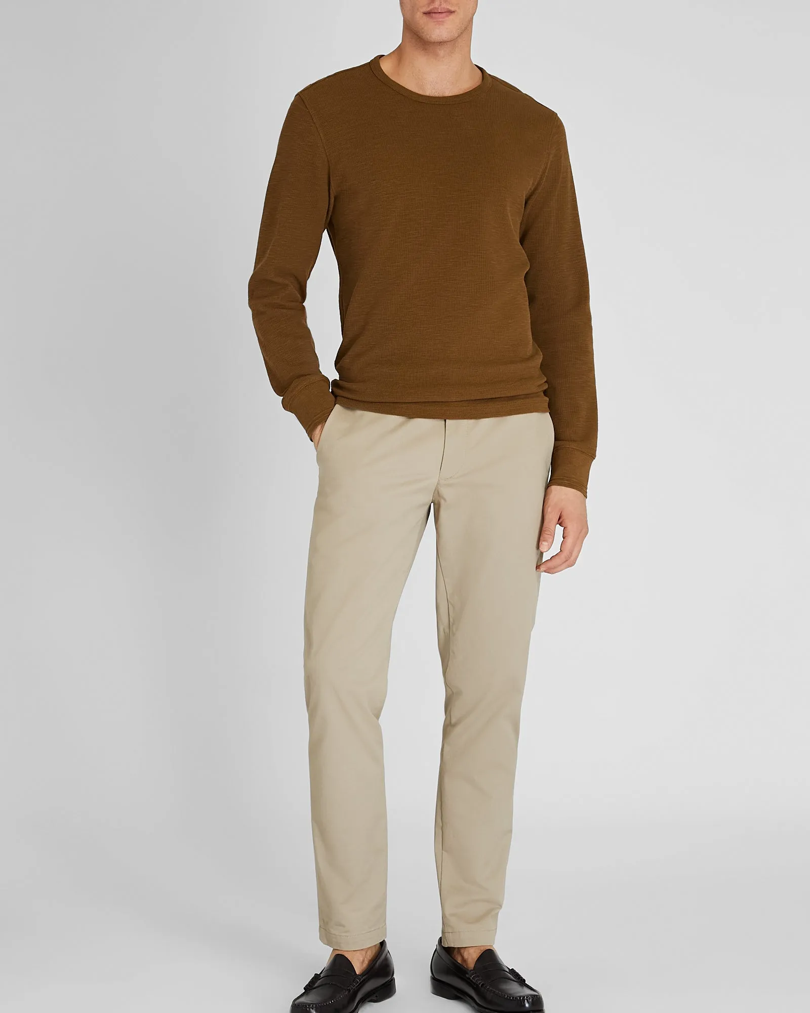 Long-Sleeve Ribbed Slub Tee sold by Club Monaco product image thumbnail 2