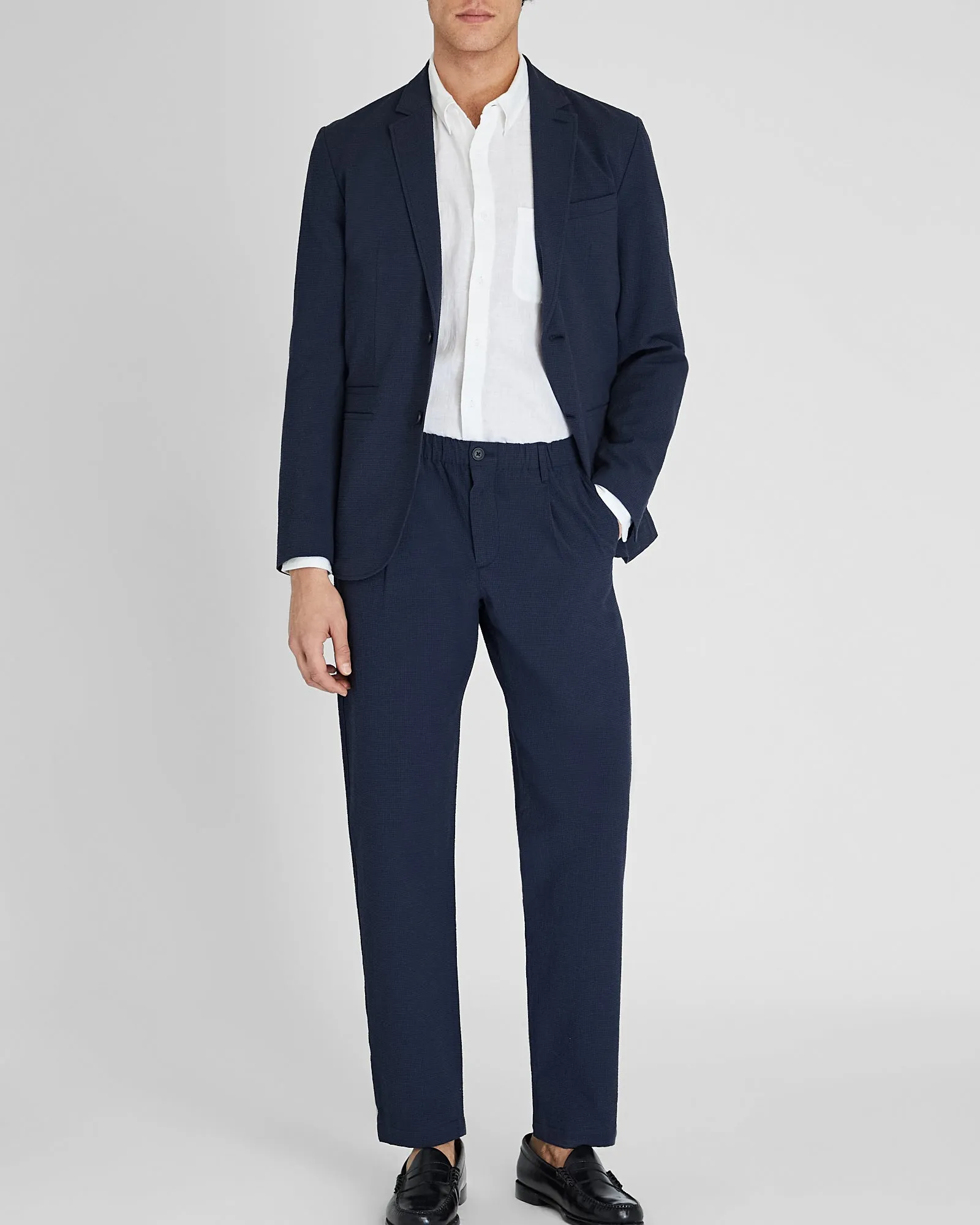 Elastic Seersucker Trouser sold by Club Monaco