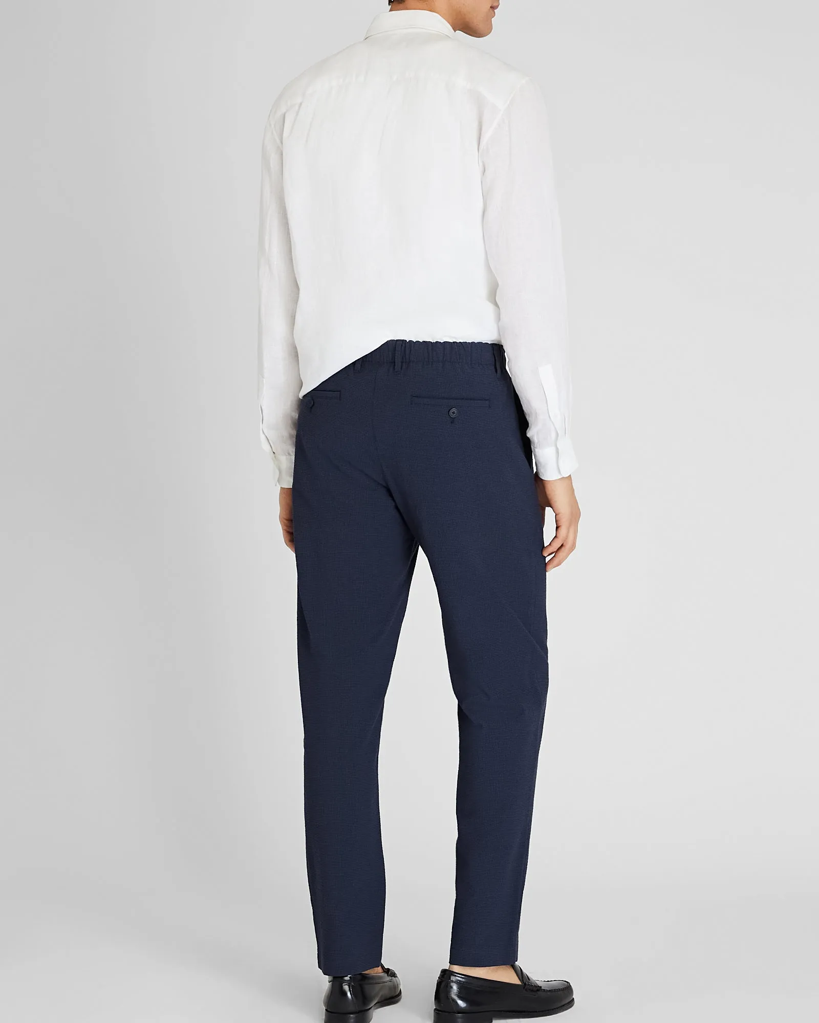 Elastic Seersucker Trouser sold by Club Monaco product image thumbnail 3