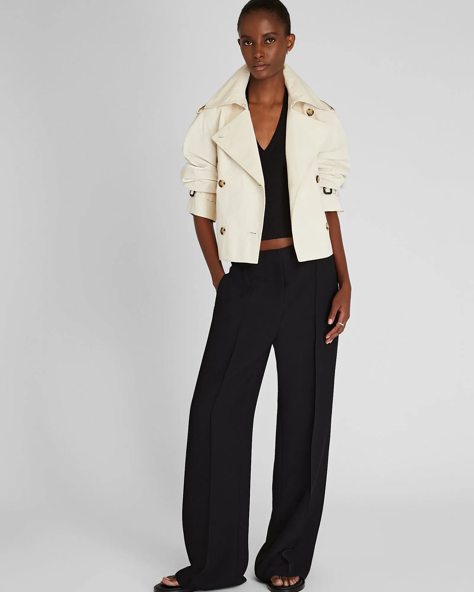 Cropped Monaco Trench sold by Club Monaco product image thumbnail 2