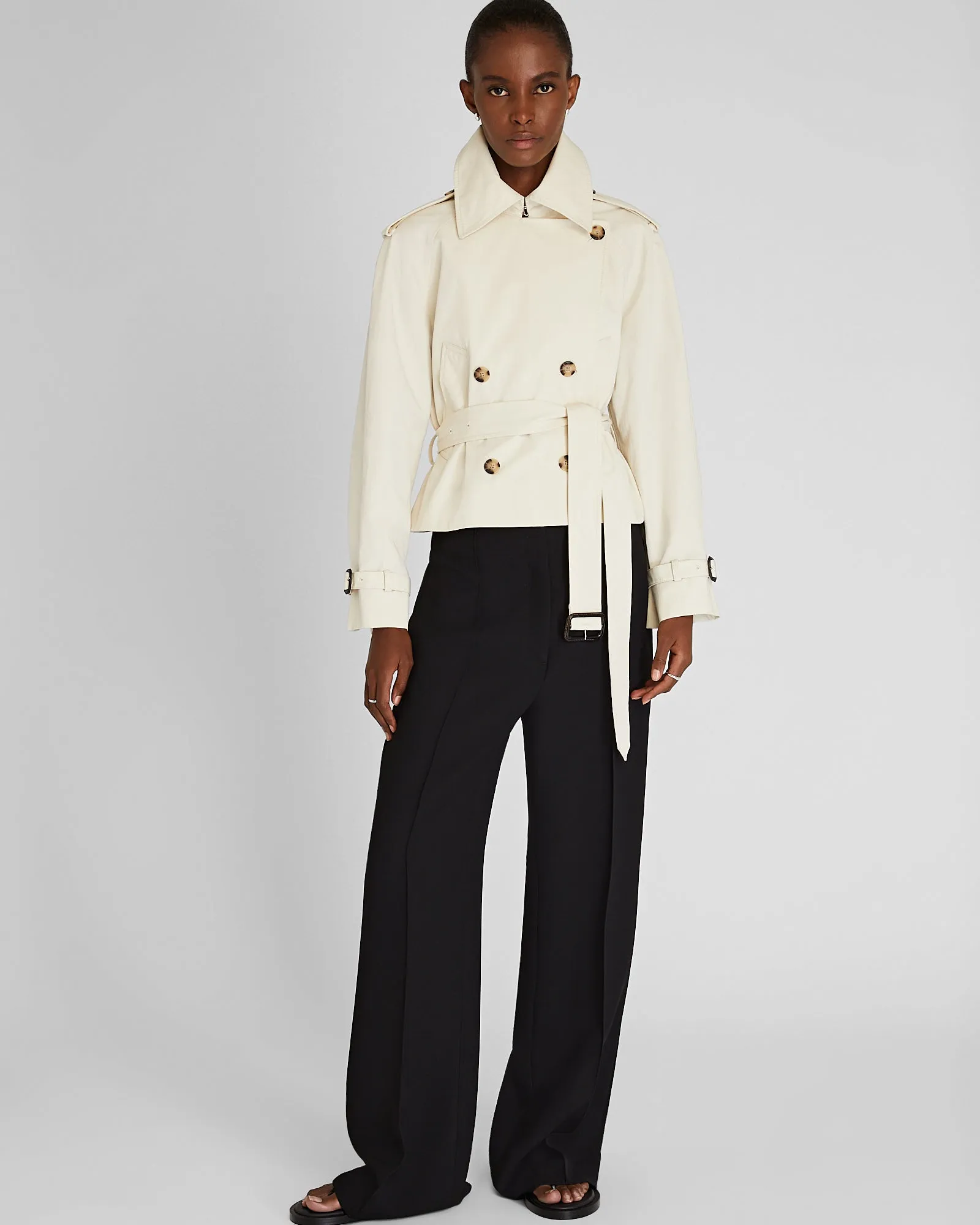 Cropped Monaco Trench sold by Club Monaco product image thumbnail 5