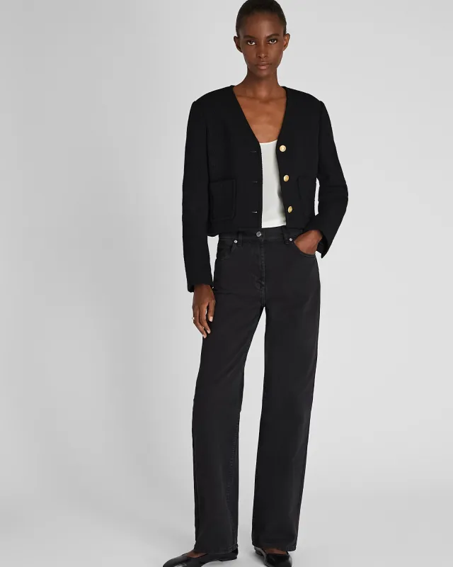 Straight Leg Cotton Twill Pant sold by Club Monaco
