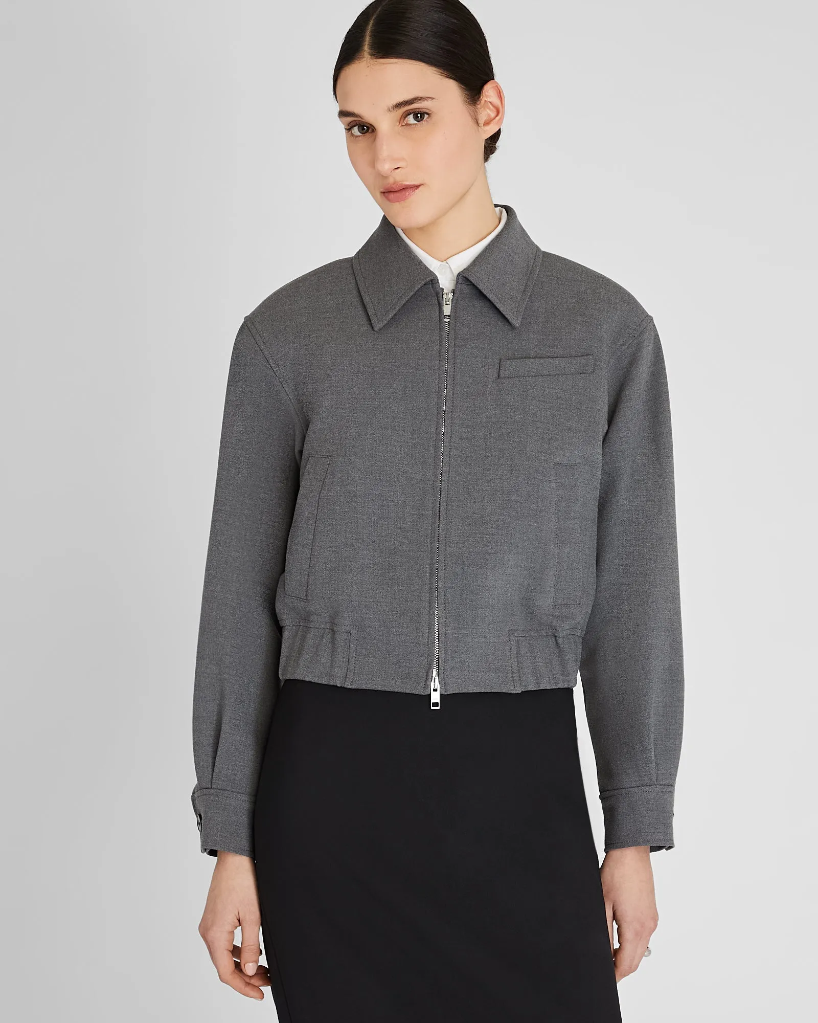 Zip-Front Blouson Jacket sold by Club Monaco