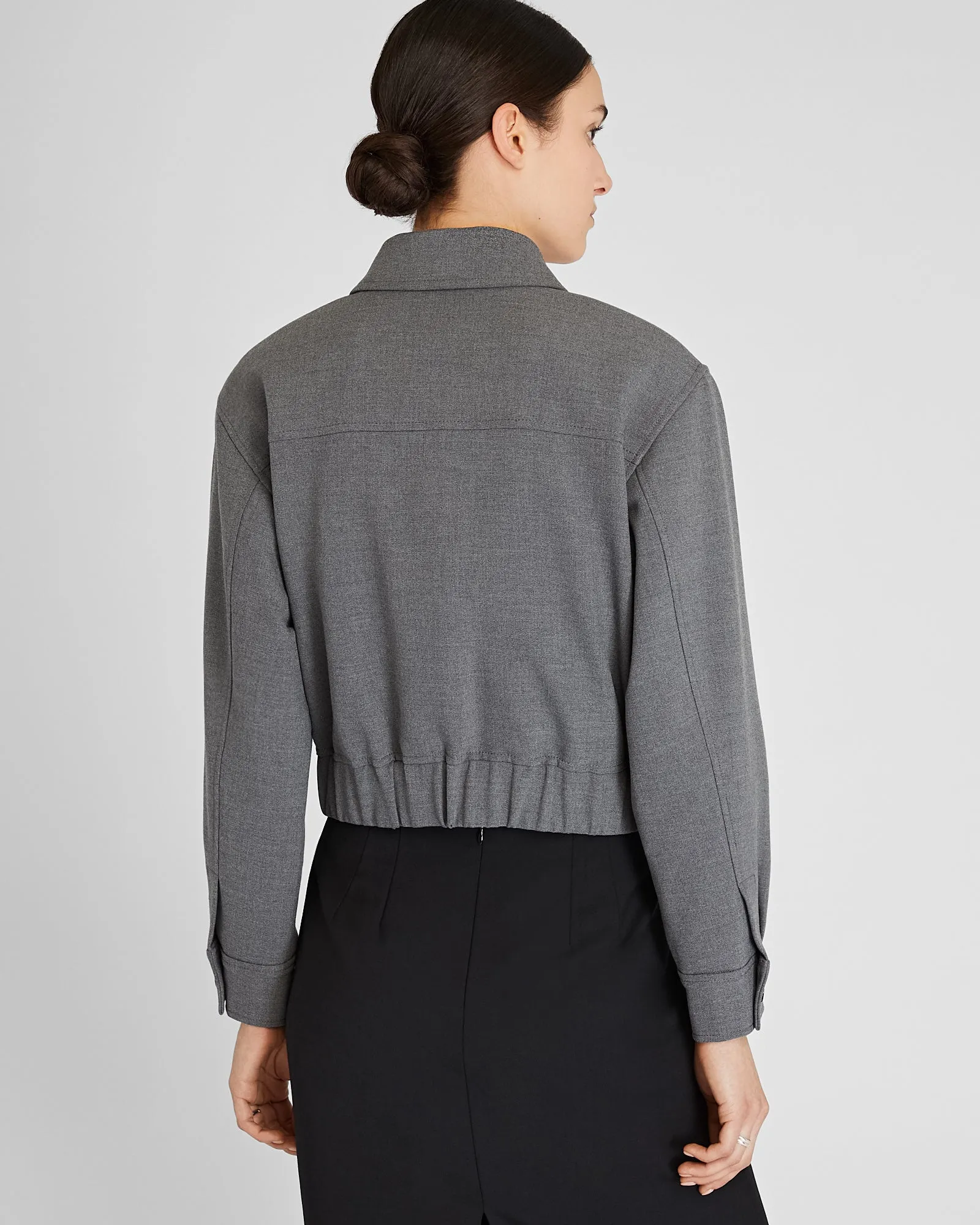 Zip-Front Blouson Jacket sold by Club Monaco product image thumbnail 3
