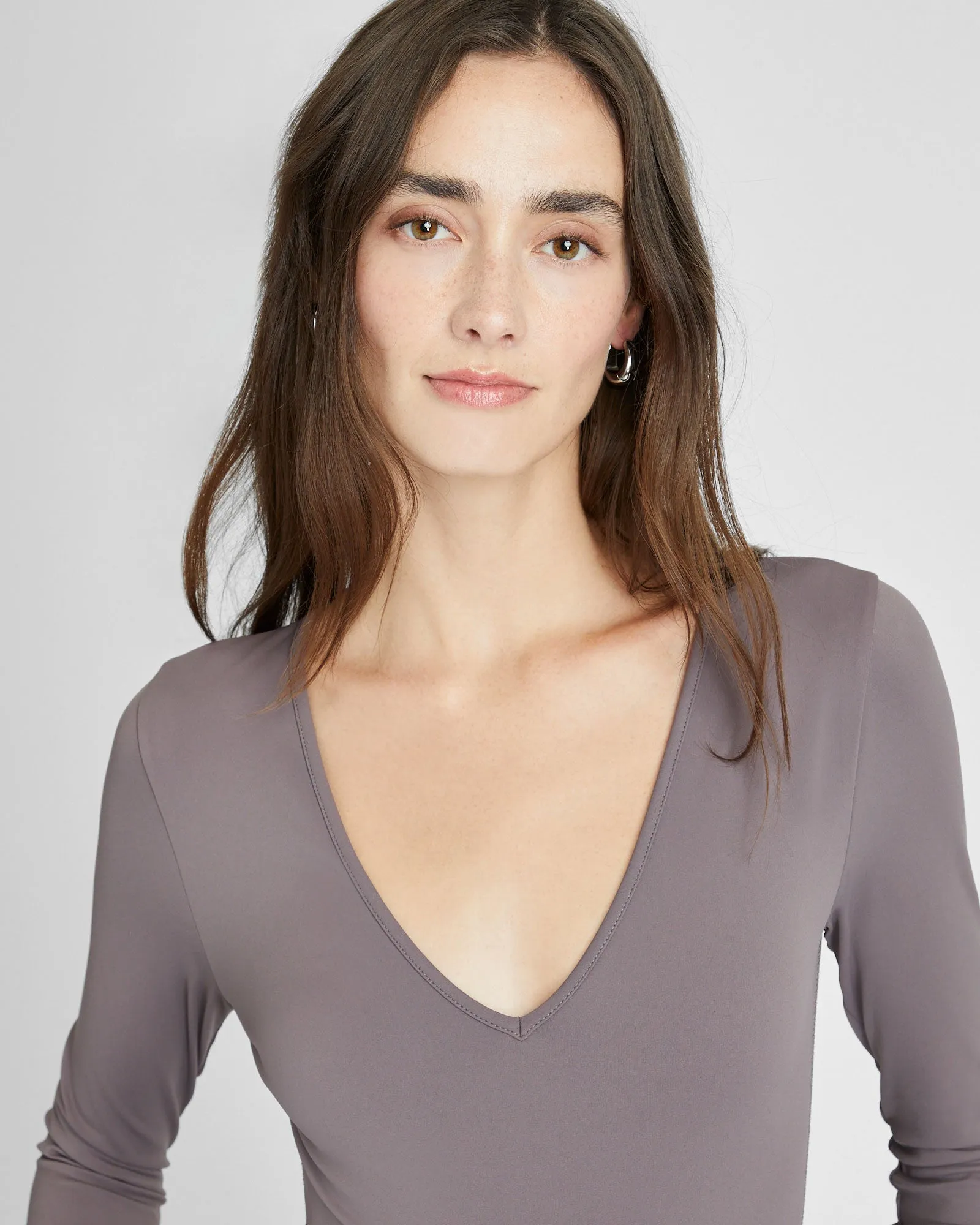 Long Sleeve V-Neck Bodysuit sold by Club Monaco