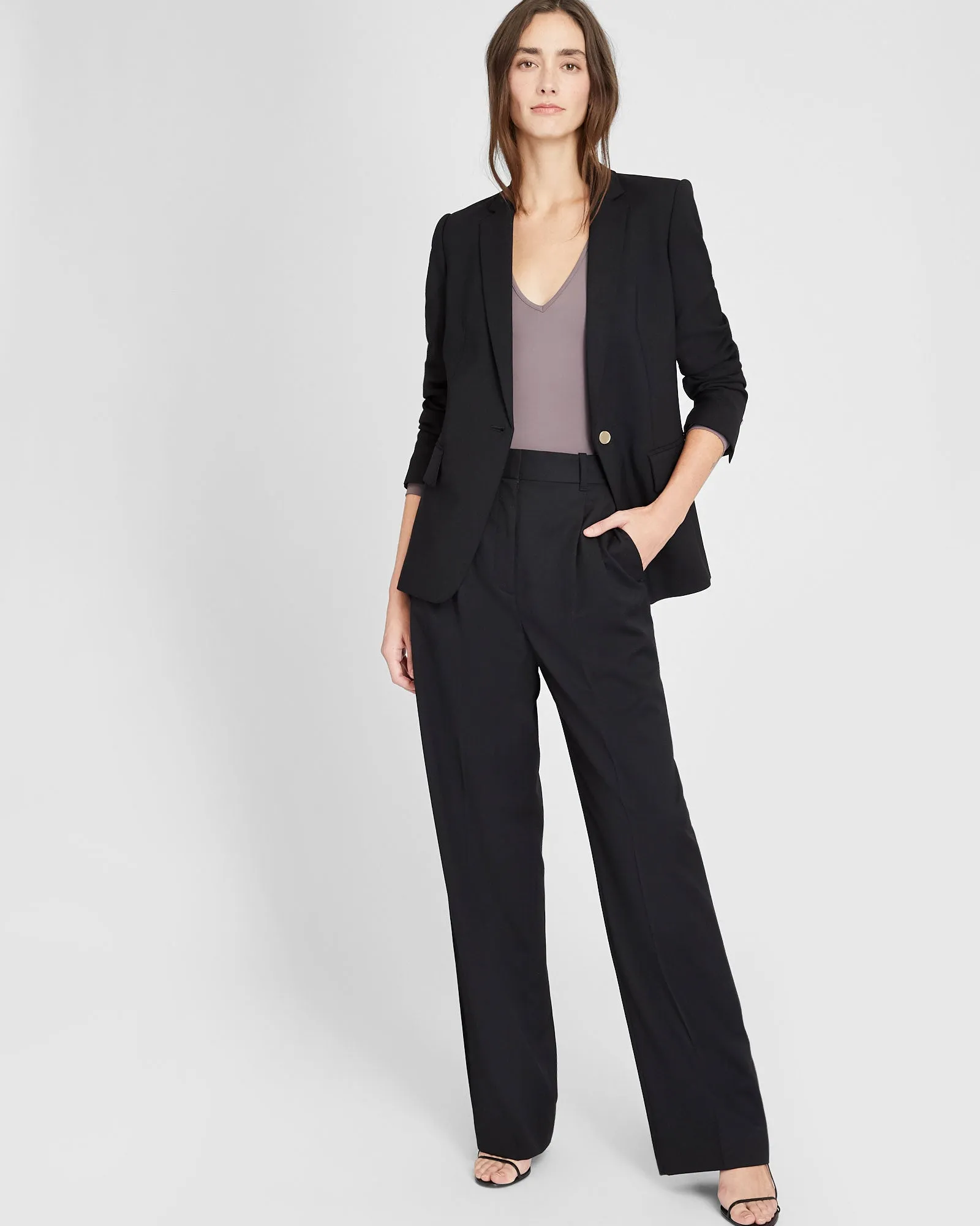 Long Sleeve V-Neck Bodysuit sold by Club Monaco product image thumbnail 4