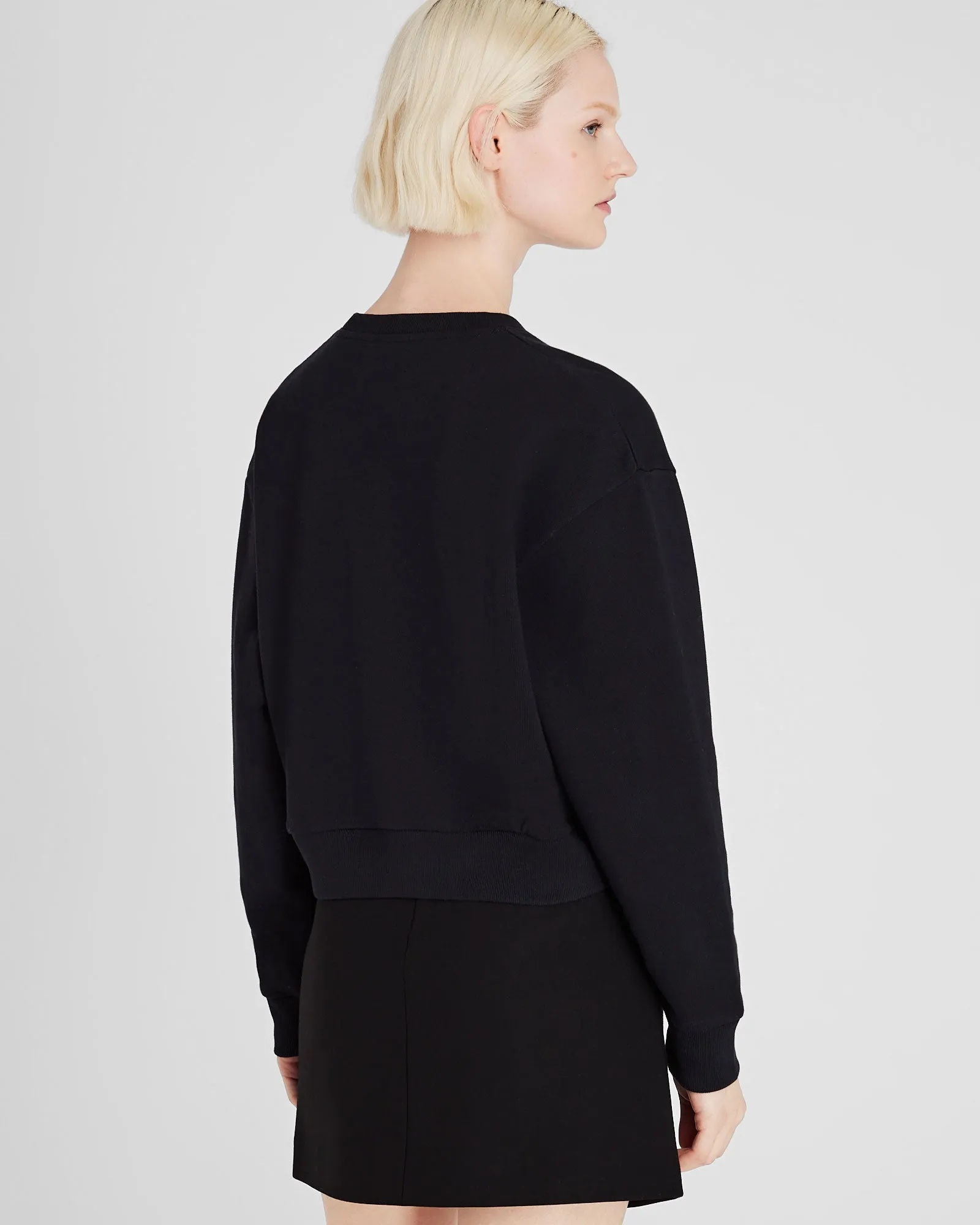Cropped Crest Crewneck sold by Club Monaco product image thumbnail 3