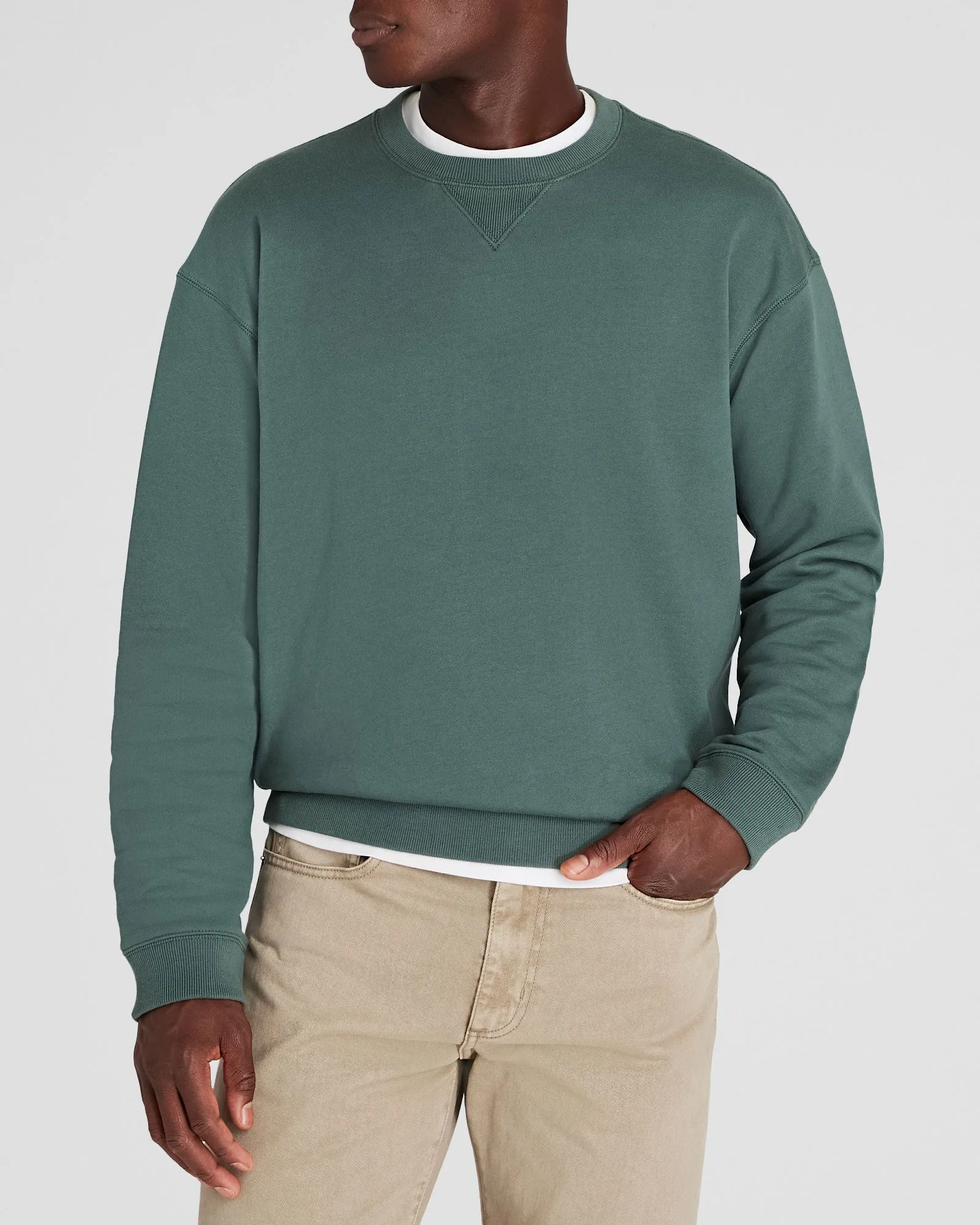 Relaxed Classic Terry Crewneck sold by Club Monaco