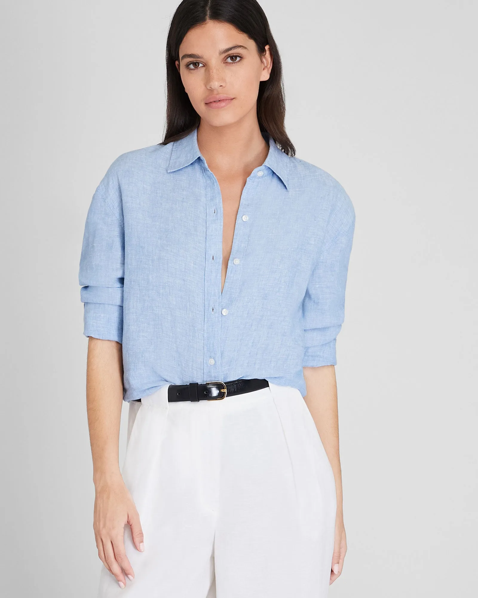 Signature Solid Linen Shirt sold by Club Monaco