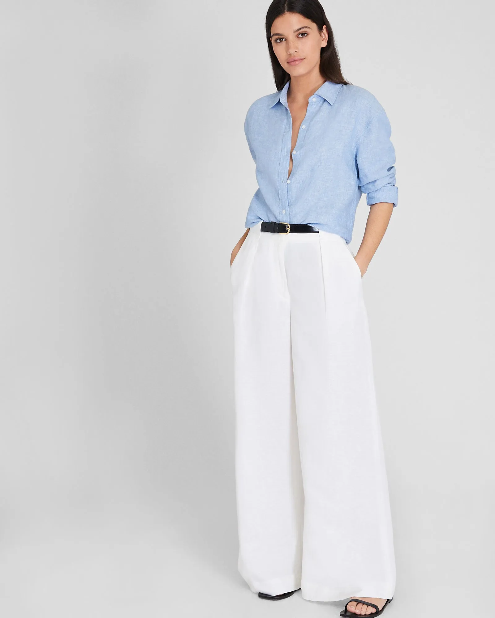 Signature Solid Linen Shirt sold by Club Monaco product image thumbnail 4