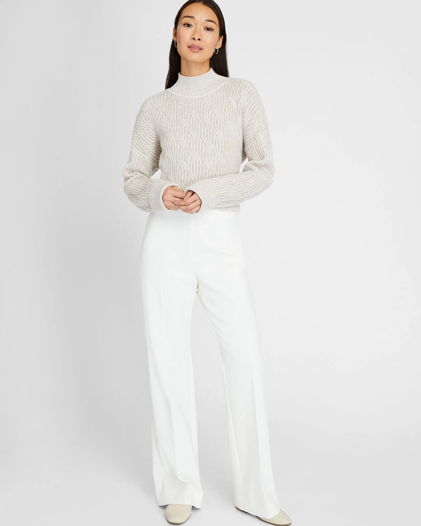 High Rise Crepe Trouser sold by Club Monaco