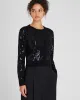 Sequin-Embroidered Shrunken Sweater sold by Club Monaco