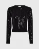 Sequin-Embroidered Shrunken Sweater sold by Club Monaco