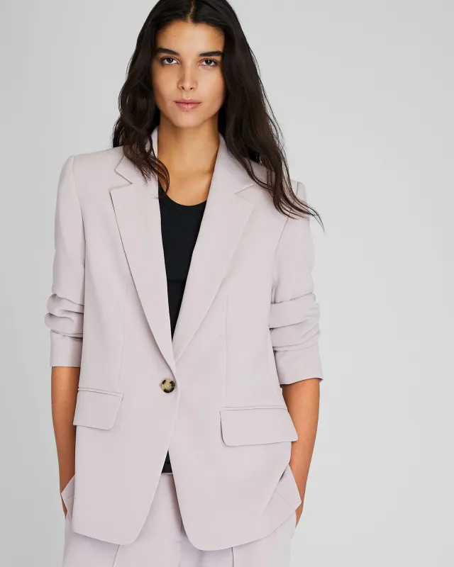 Relaxed Single Breasted Crepe Blazer sold by Club Monaco