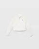 Band Collar Cropped Leather Jacket sold by Club Monaco