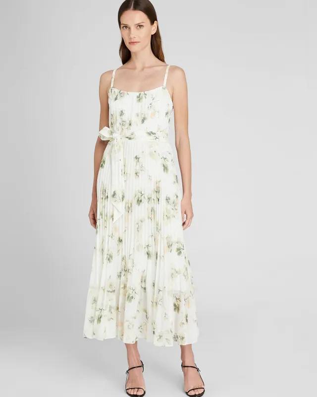 Strappy Pintuck Pleated Dress sold by Club Monaco