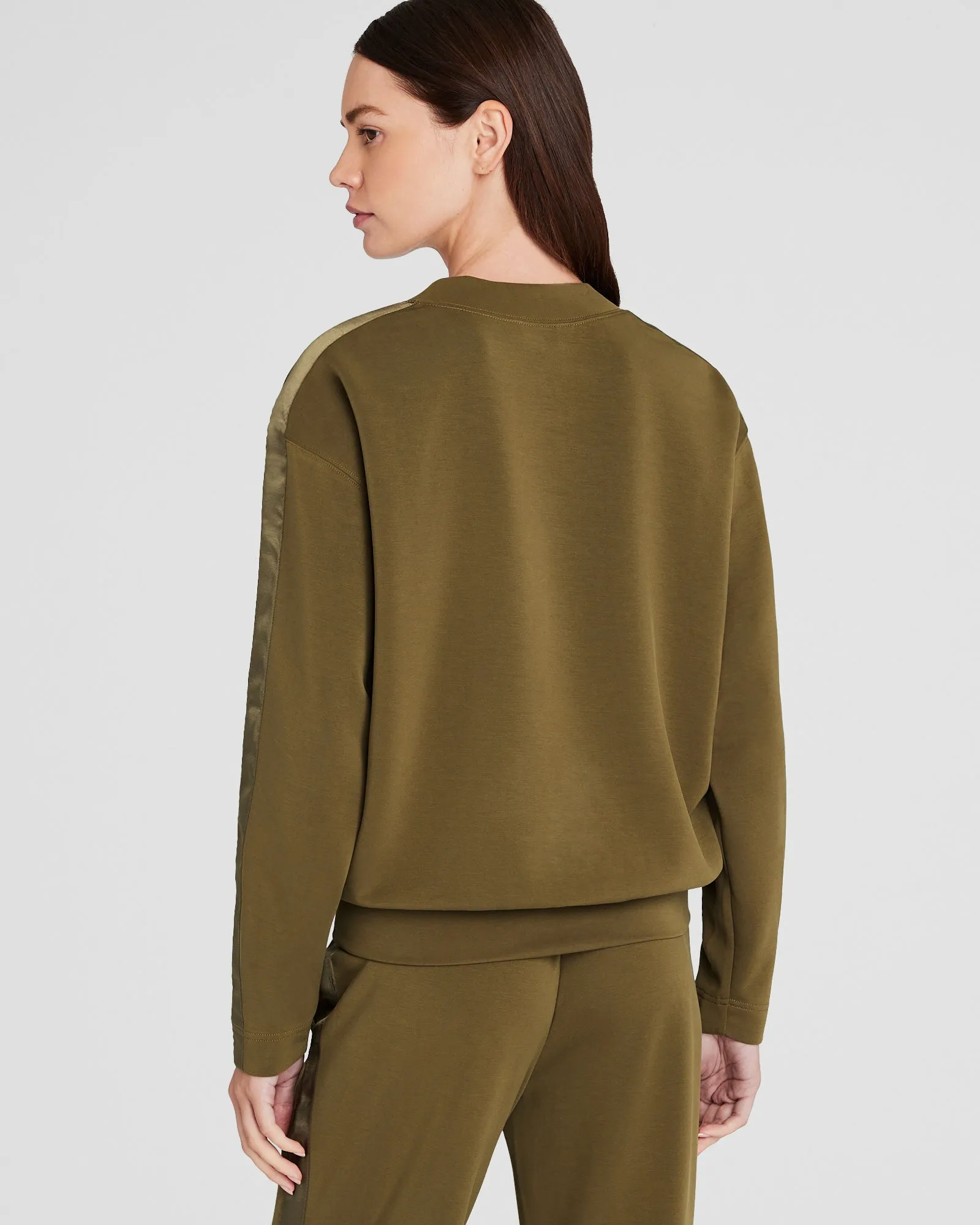 Satin Stripe Sweatshirt sold by Club Monaco product image thumbnail 3