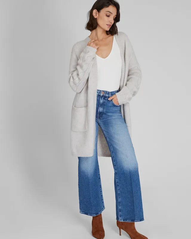 Oversized Cable Sleeve Cardigan sold by Club Monaco