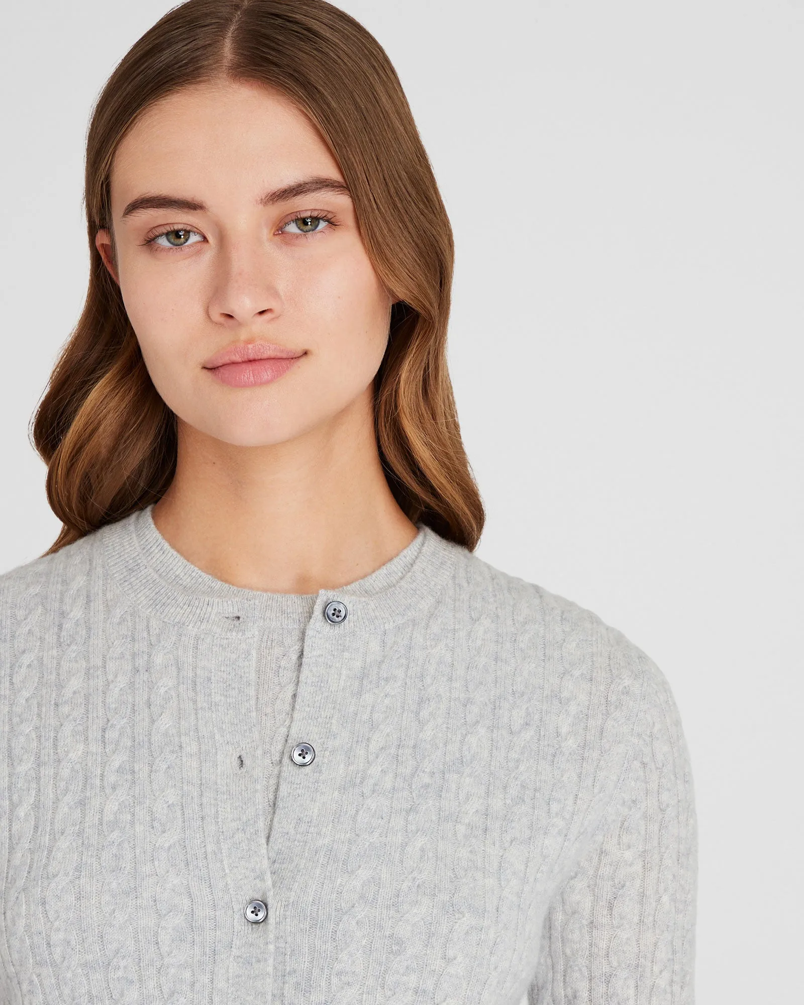 Cashmere Mini Cable Cardigan sold by Club Monaco product image thumbnail 2