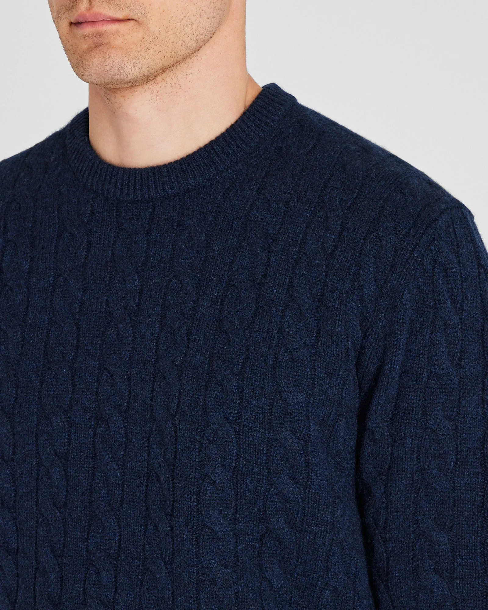 Cashmere Cable Crewneck Sweater sold by Club Monaco product image thumbnail 2