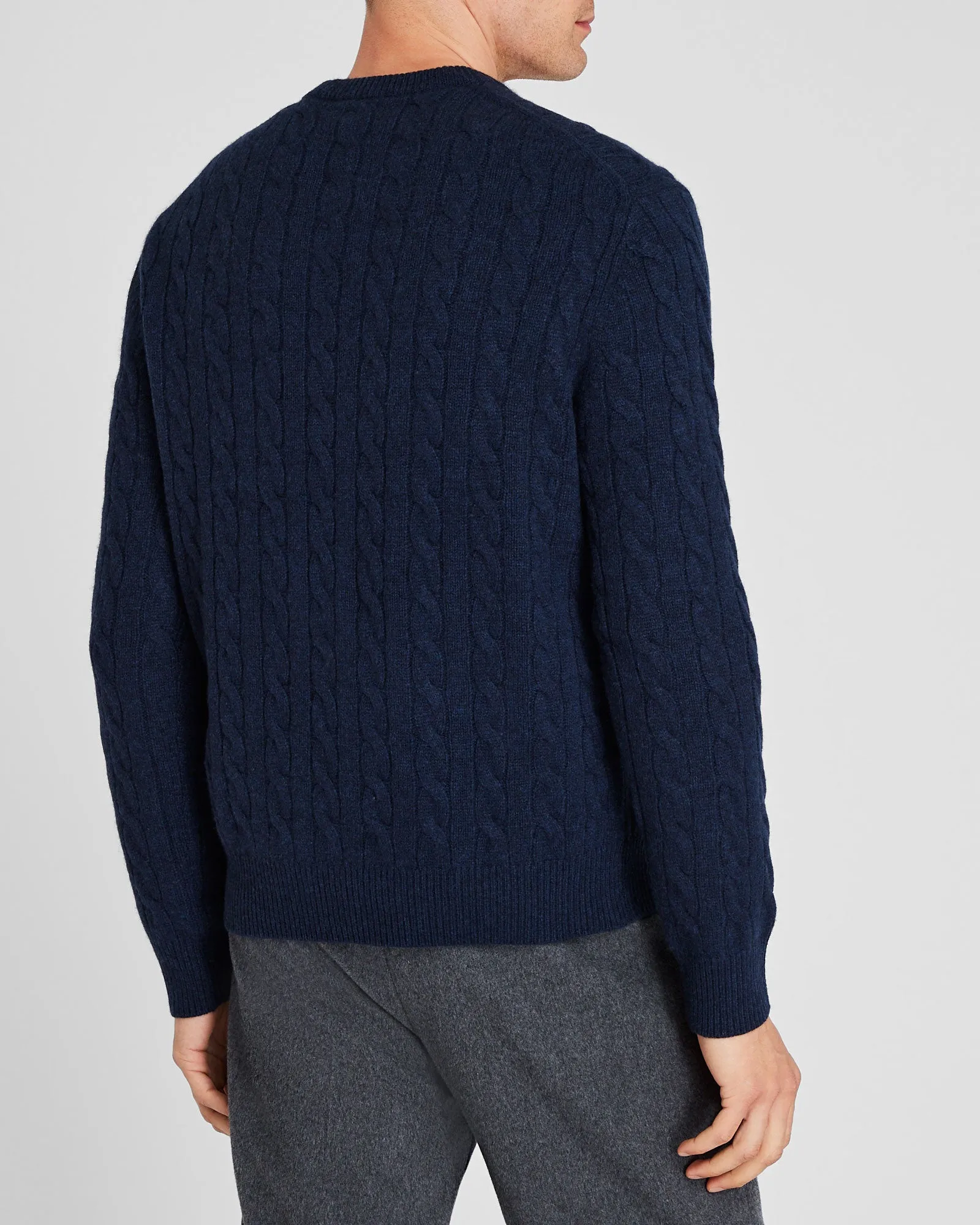 Cashmere Cable Crewneck Sweater sold by Club Monaco product image thumbnail 3