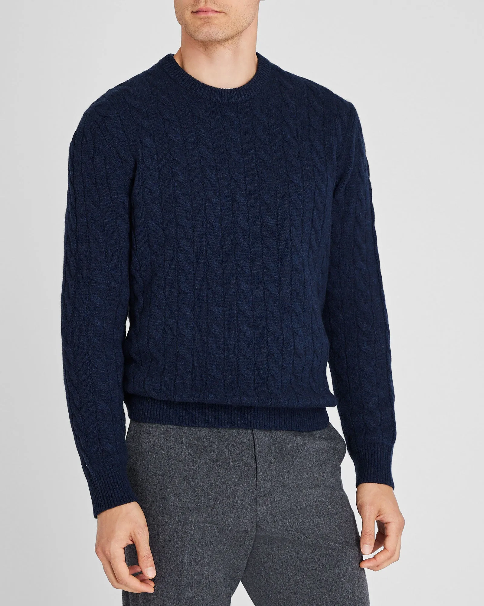 Cashmere Cable Crewneck Sweater sold by Club Monaco