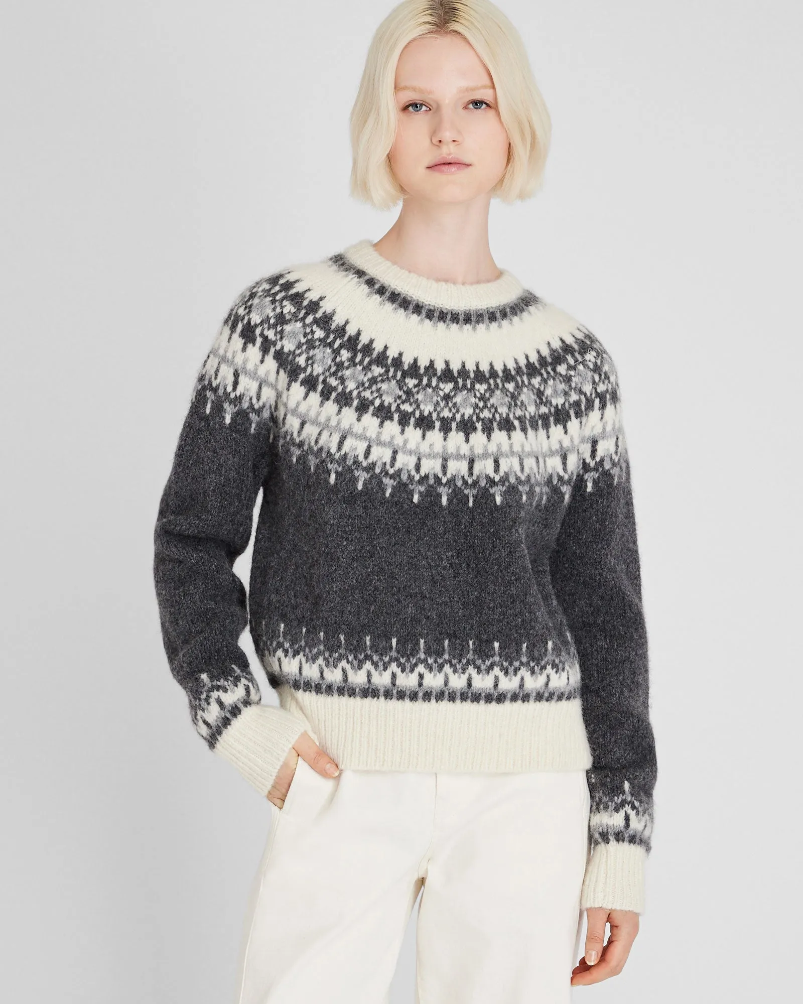 Fair Isle Alpaca Blend Sweater sold by Club Monaco