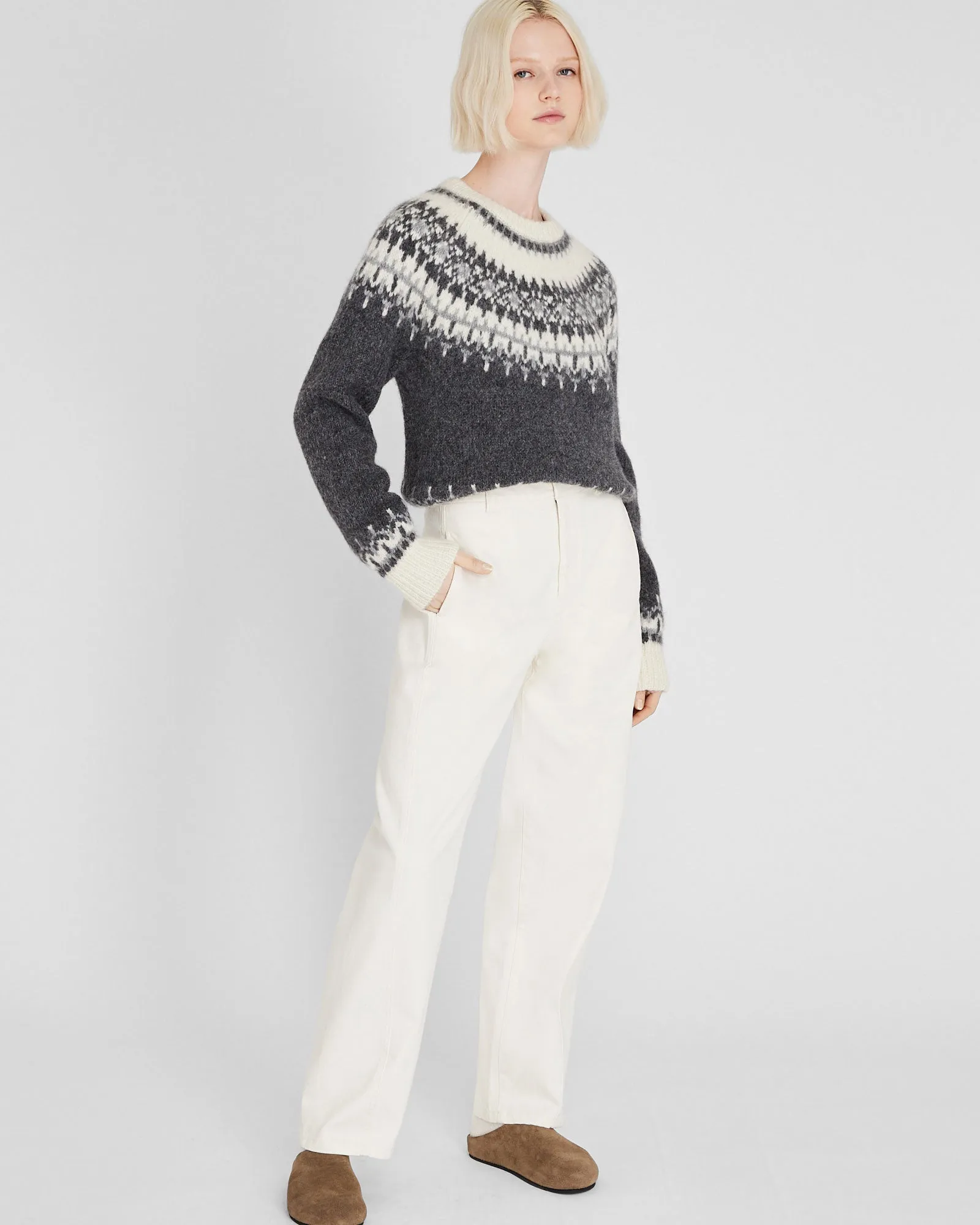 Fair Isle Alpaca Blend Sweater sold by Club Monaco product image thumbnail 4