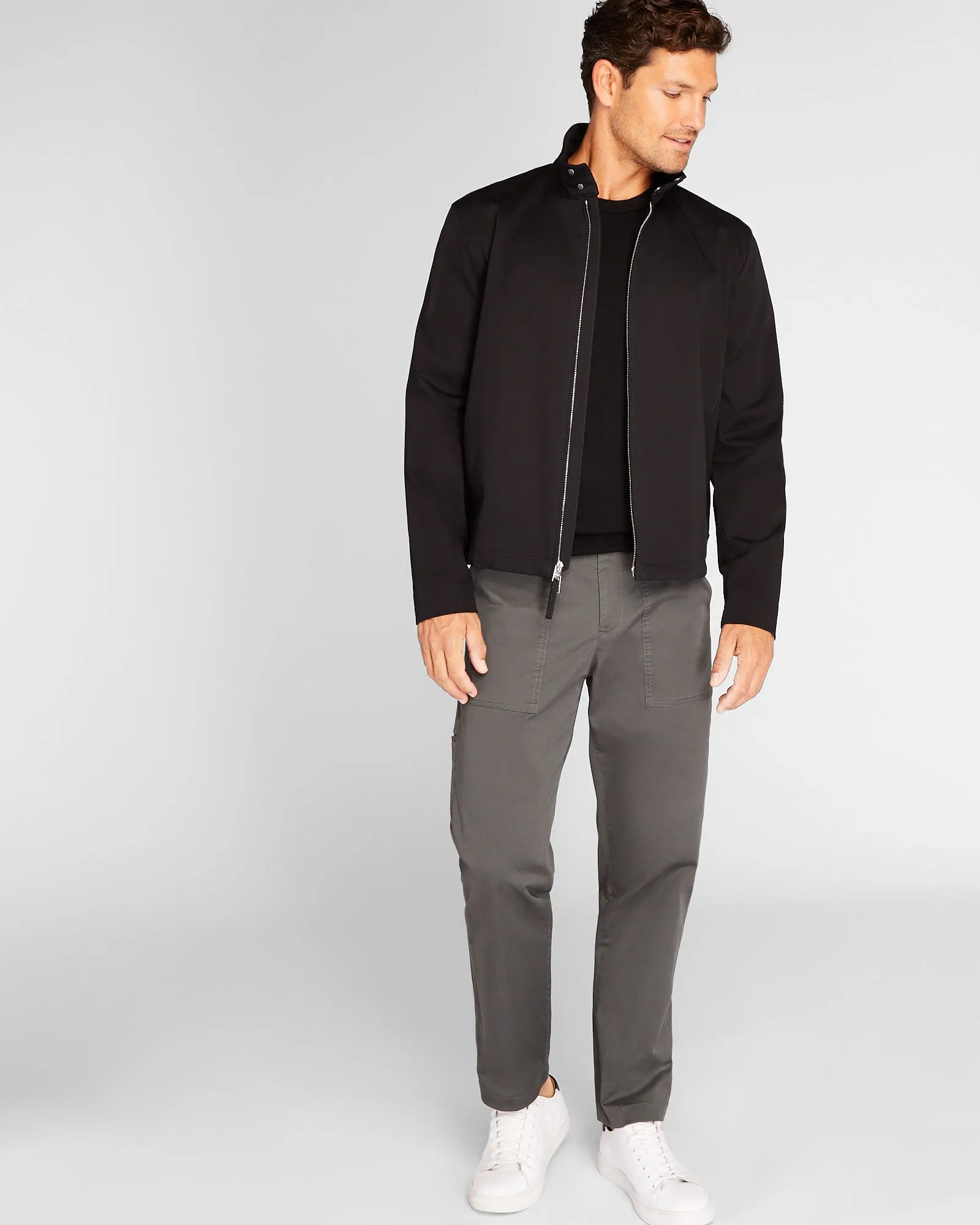Funnel Neck Short Jacket sold by Club Monaco product image thumbnail 2
