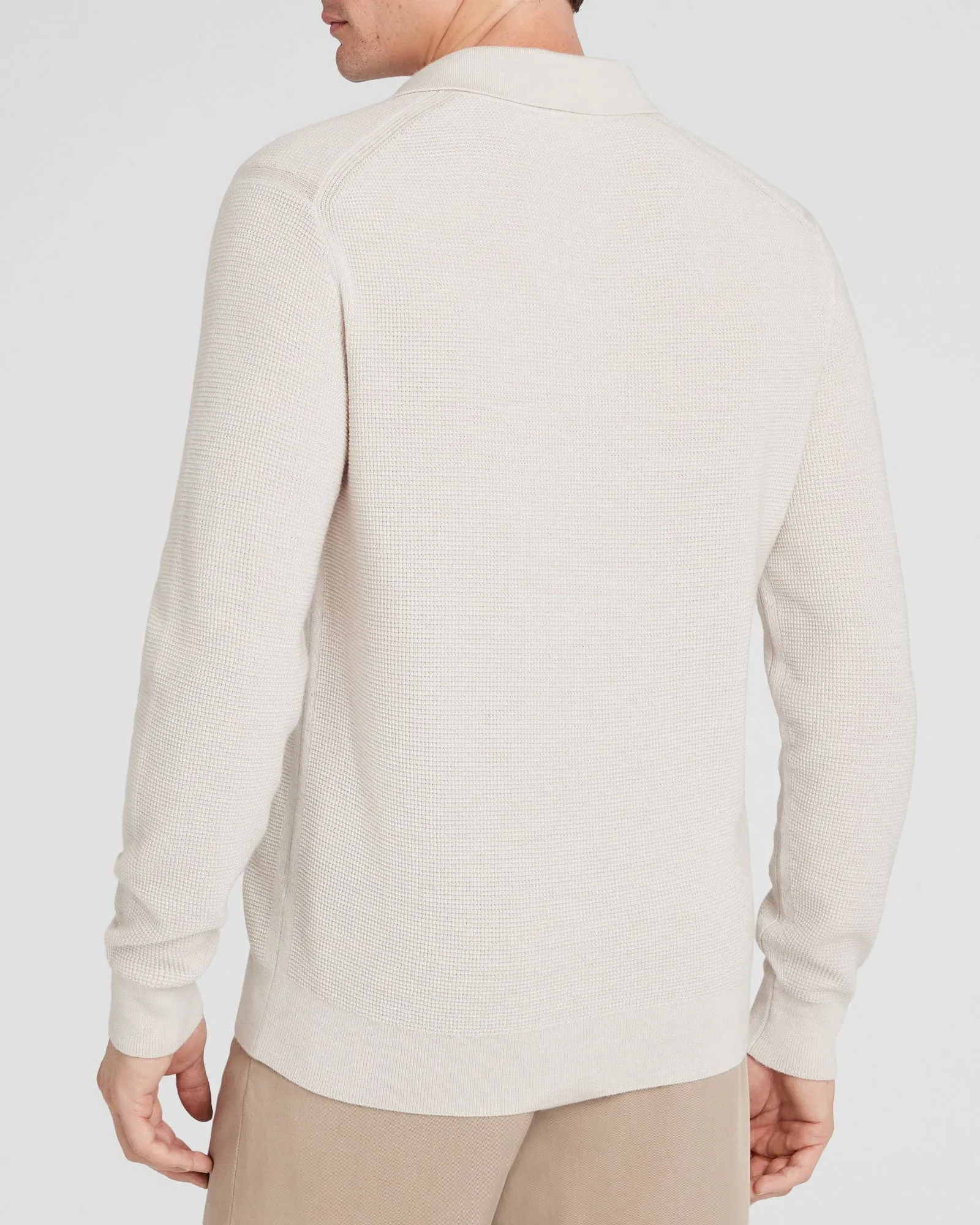 Refined Textured Wool Polo sold by Club Monaco product image thumbnail 3