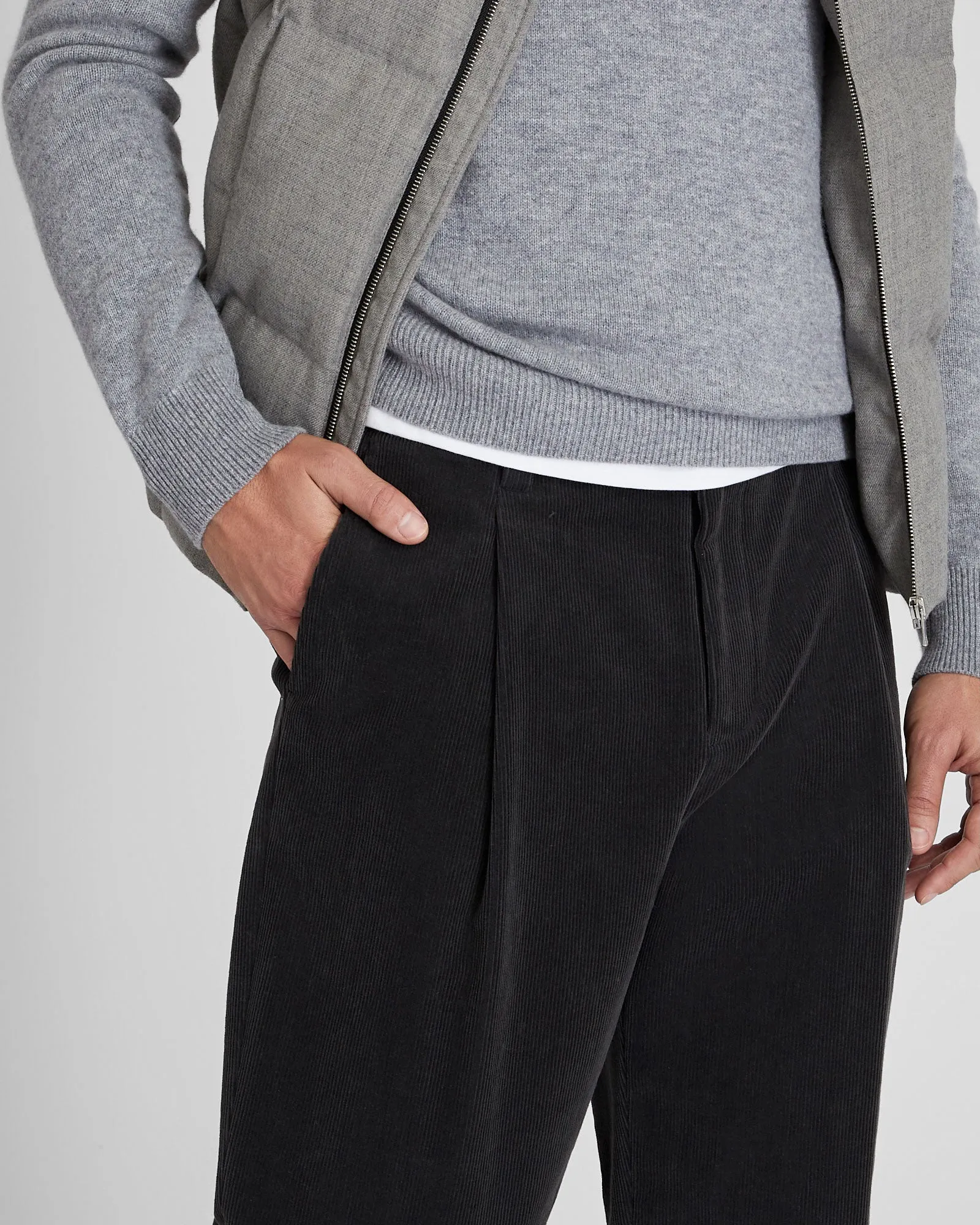 Pleated Corduroy Pants sold by Club Monaco product image thumbnail 2