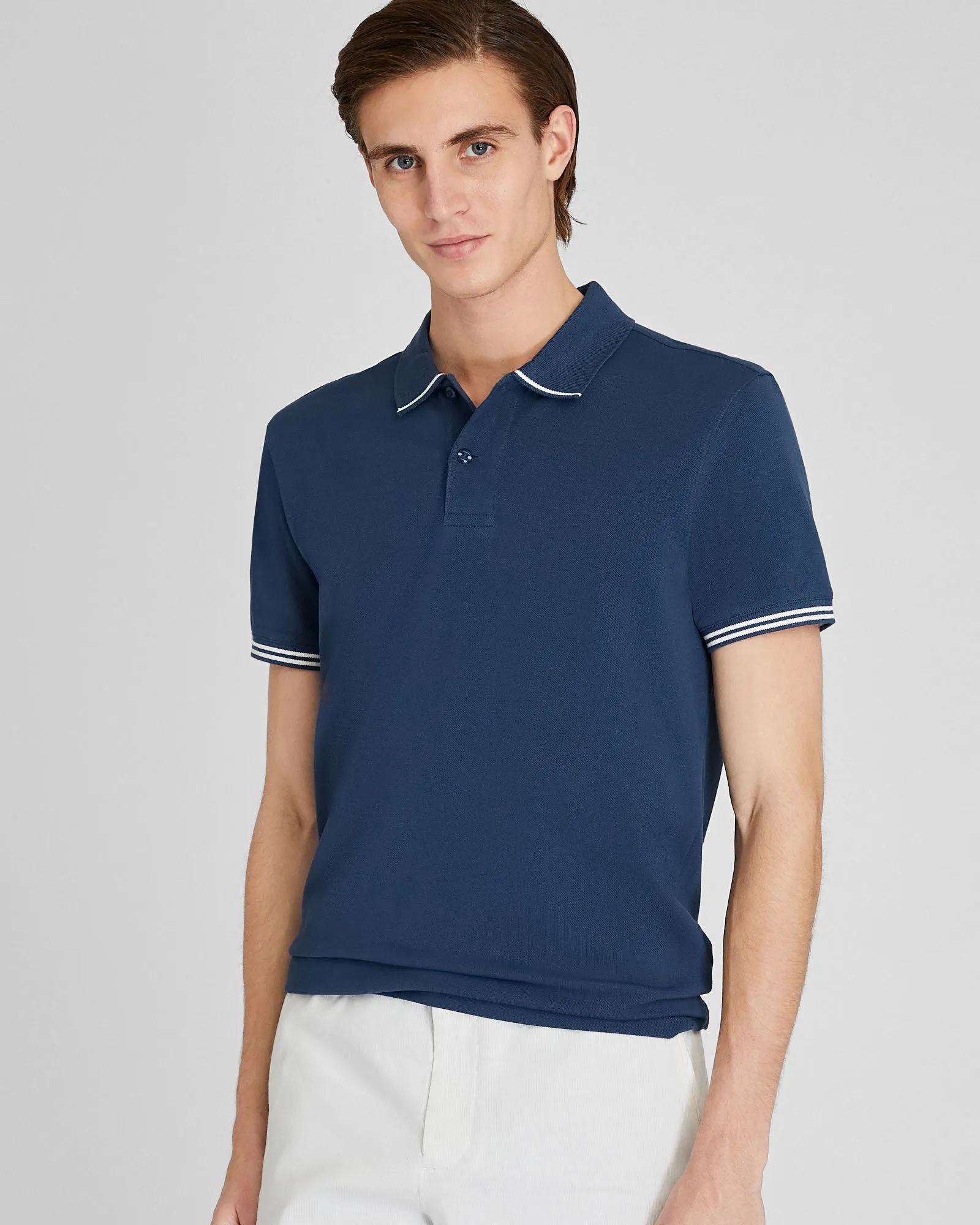 Tipped Collar Polo sold by Club Monaco