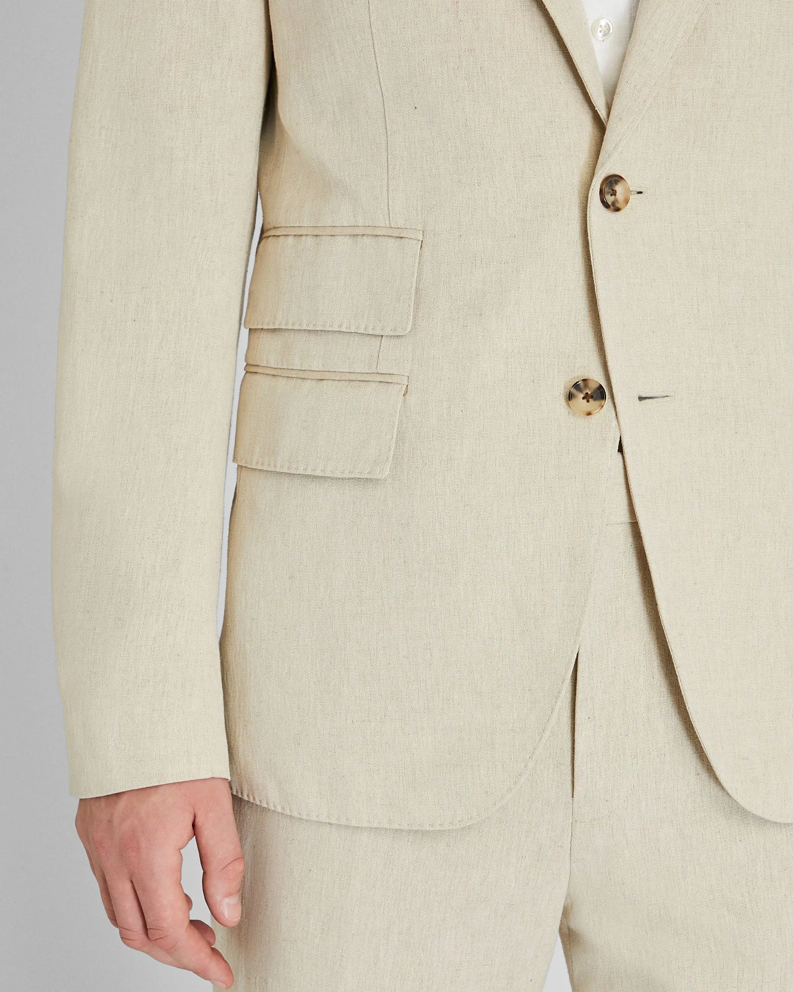 Italian Silk Linen Suit Blazer sold by Club Monaco product image thumbnail 4