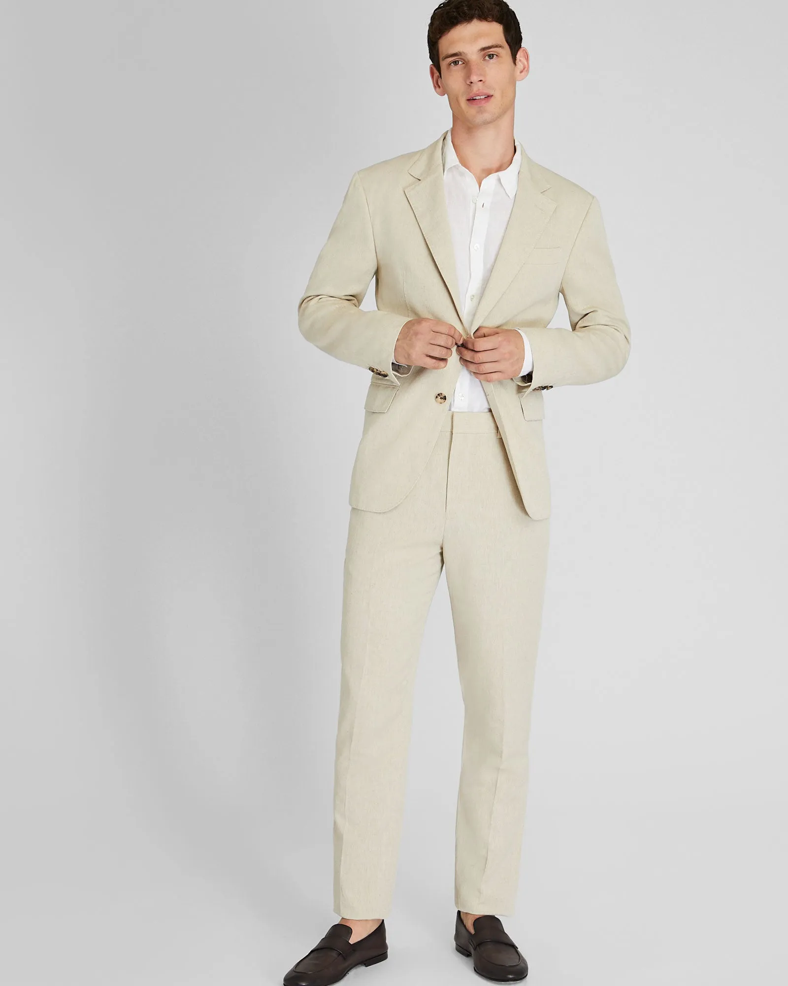 Italian Silk Linen Suit Blazer sold by Club Monaco product image thumbnail 2