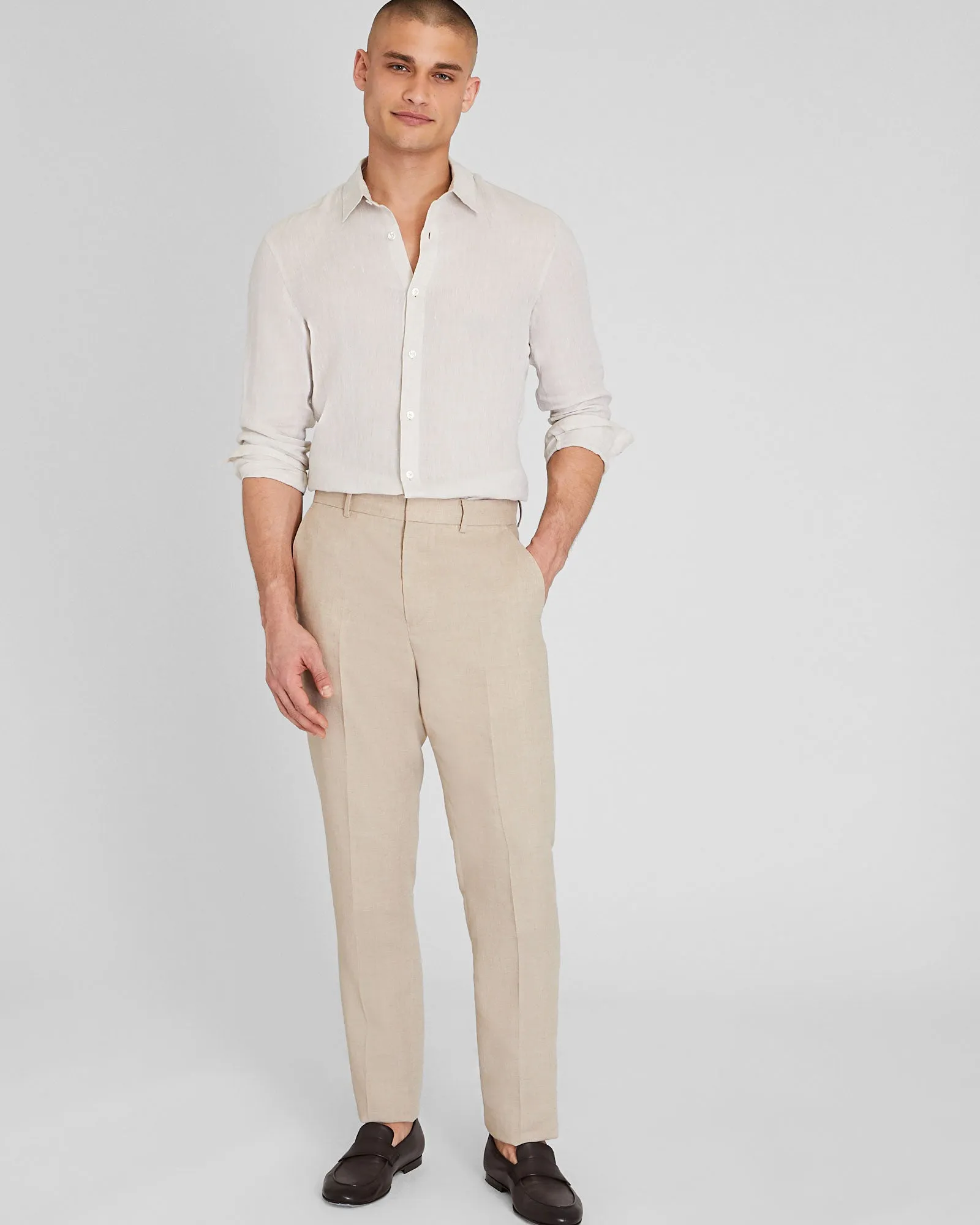 Tech Linen Suit Trouser sold by Club Monaco product image thumbnail 4