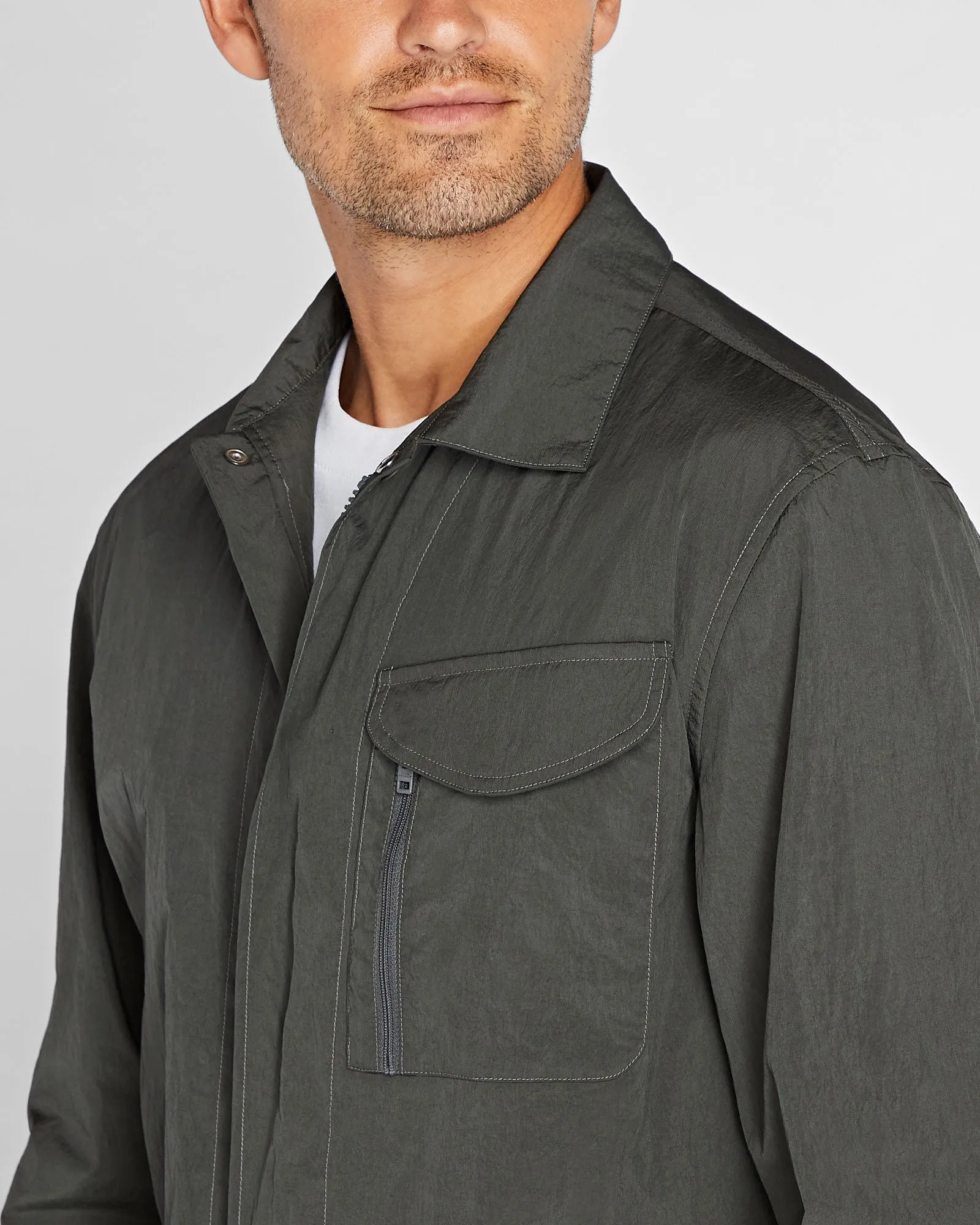 Tech Shirt Jacket sold by Club Monaco product image thumbnail 3