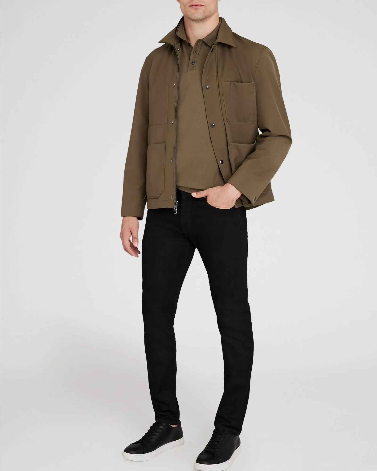 Tipped Collar Cotton Polo sold by Club Monaco product image thumbnail 3