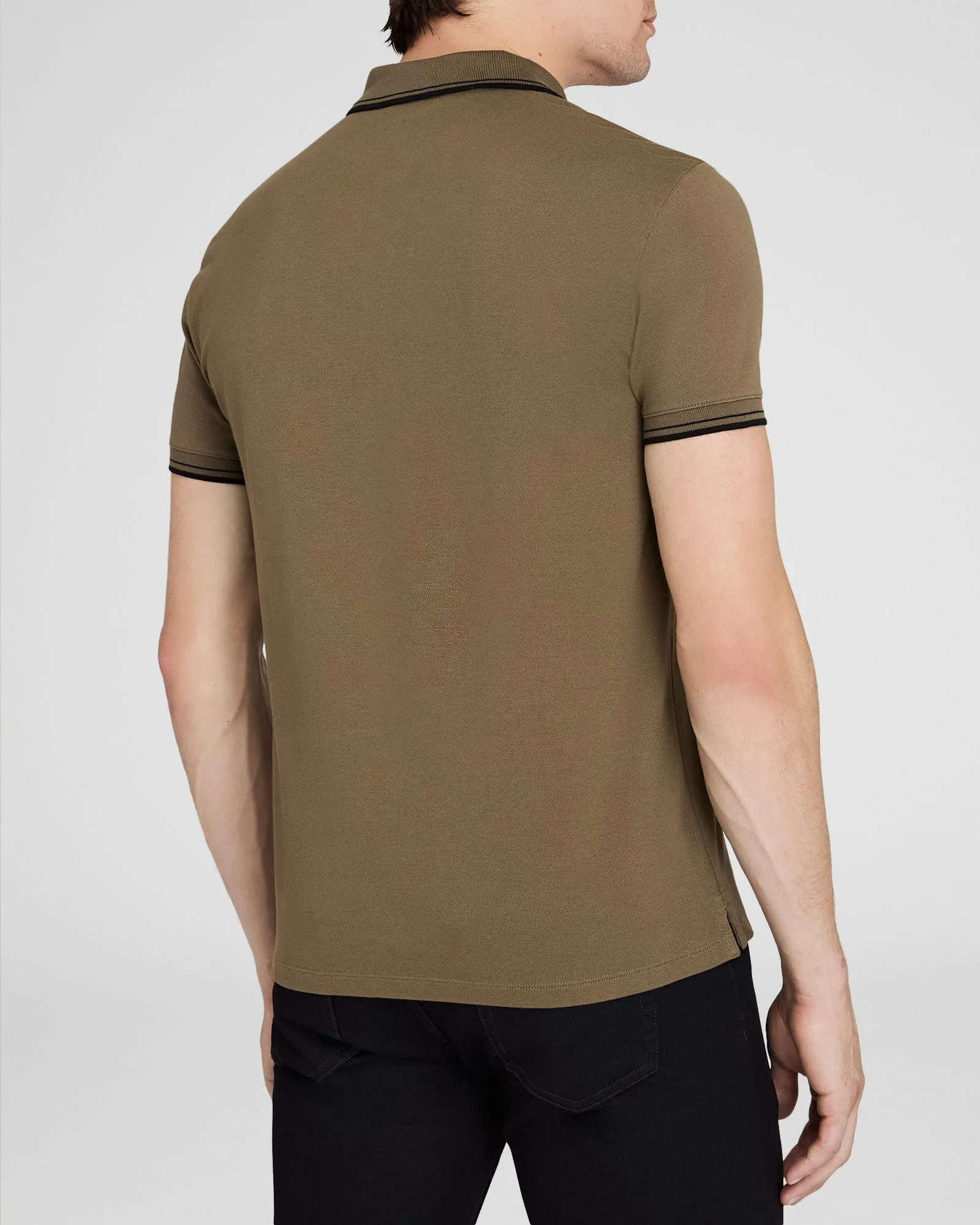 Tipped Collar Cotton Polo sold by Club Monaco product image thumbnail 4